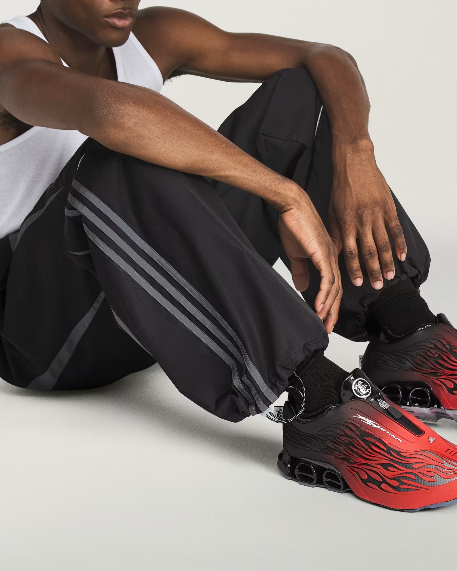 adidas・アディダス - カーゴパンツ adidas × HELLSTAR STMT EMBER TRACK PANTS / BLACK