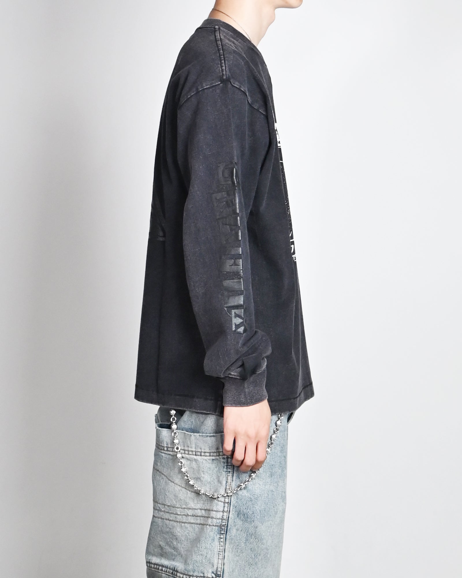 DEVA STATES・ディーヴァ ステイツ - L/S Tシャツ L/S GFX RETRO TSHIRT - FUZZ - / BLACK
