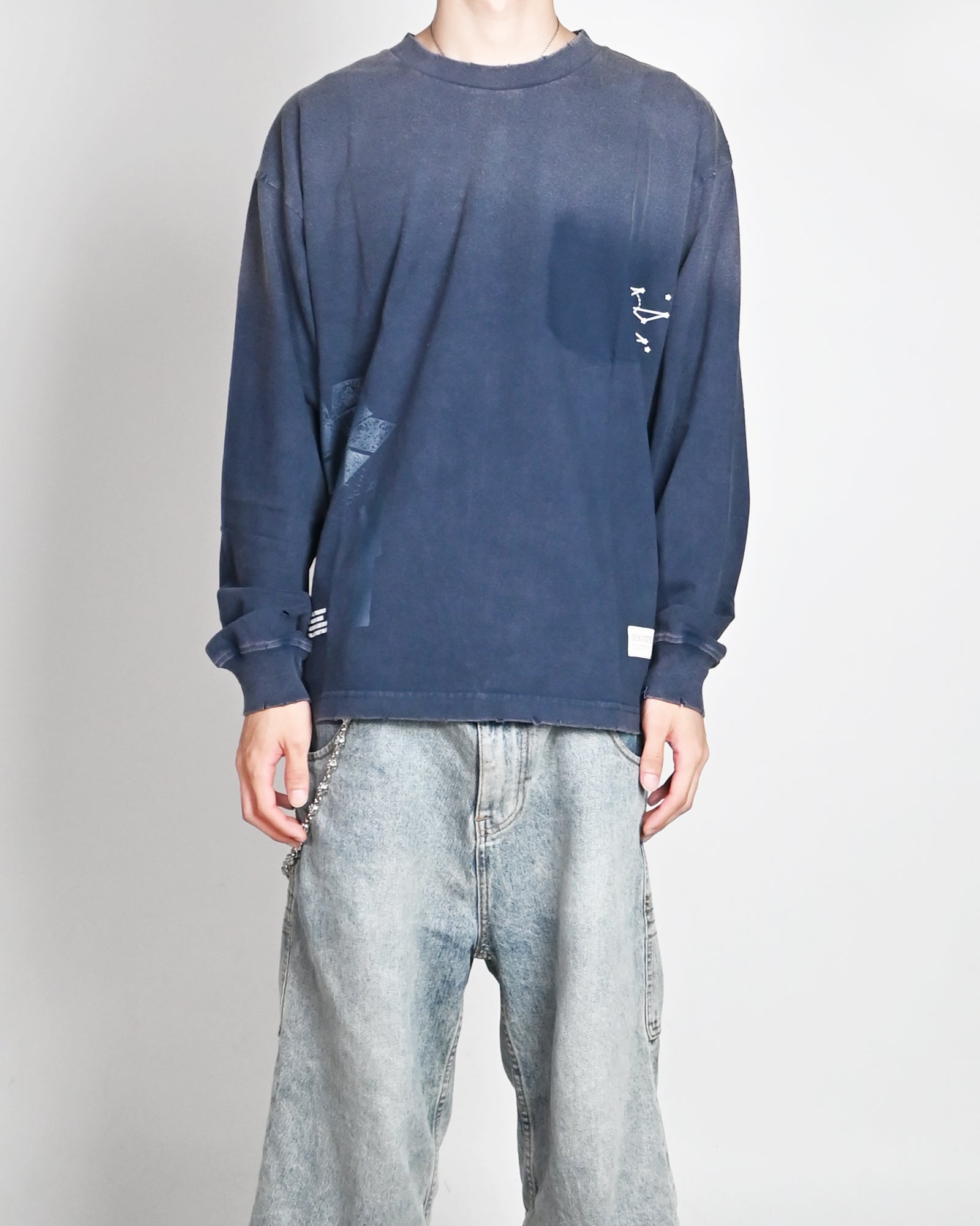 DEVA STATES・ディーヴァ ステイツ - L/S Tシャツ L/S TSHIRT - CARAVAN / WASHED BLUE