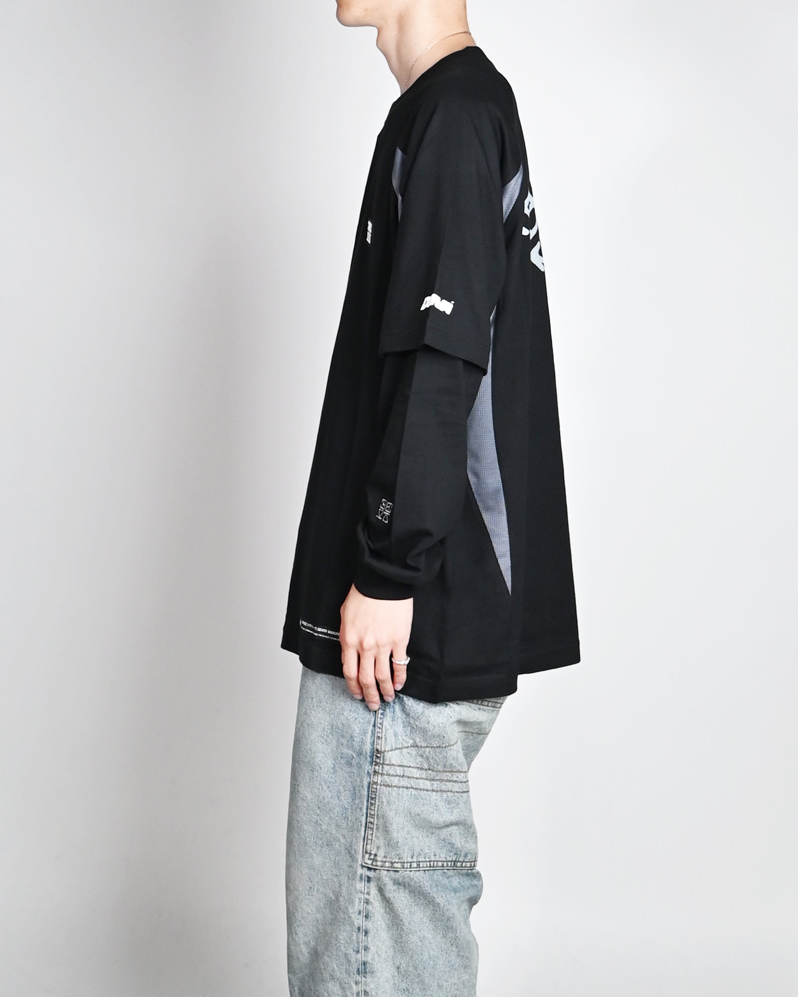 DEVA STATES・ディーヴァ ステイツ - L/S Tシャツ L/S TSHIRT - LAYERED JERSEY / BLACK