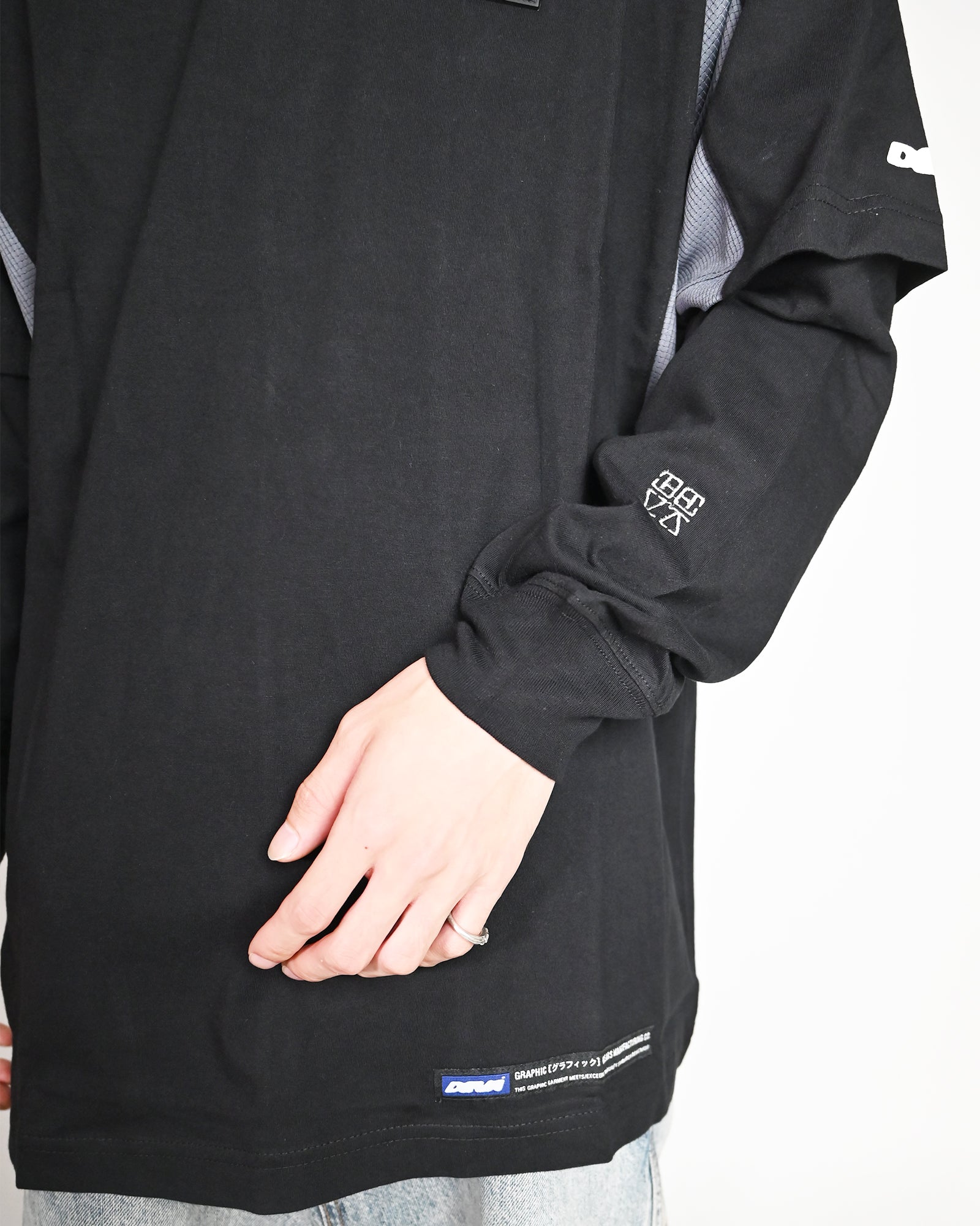 DEVA STATES・ディーヴァ ステイツ - L/S Tシャツ L/S TSHIRT - LAYERED JERSEY / BLACK