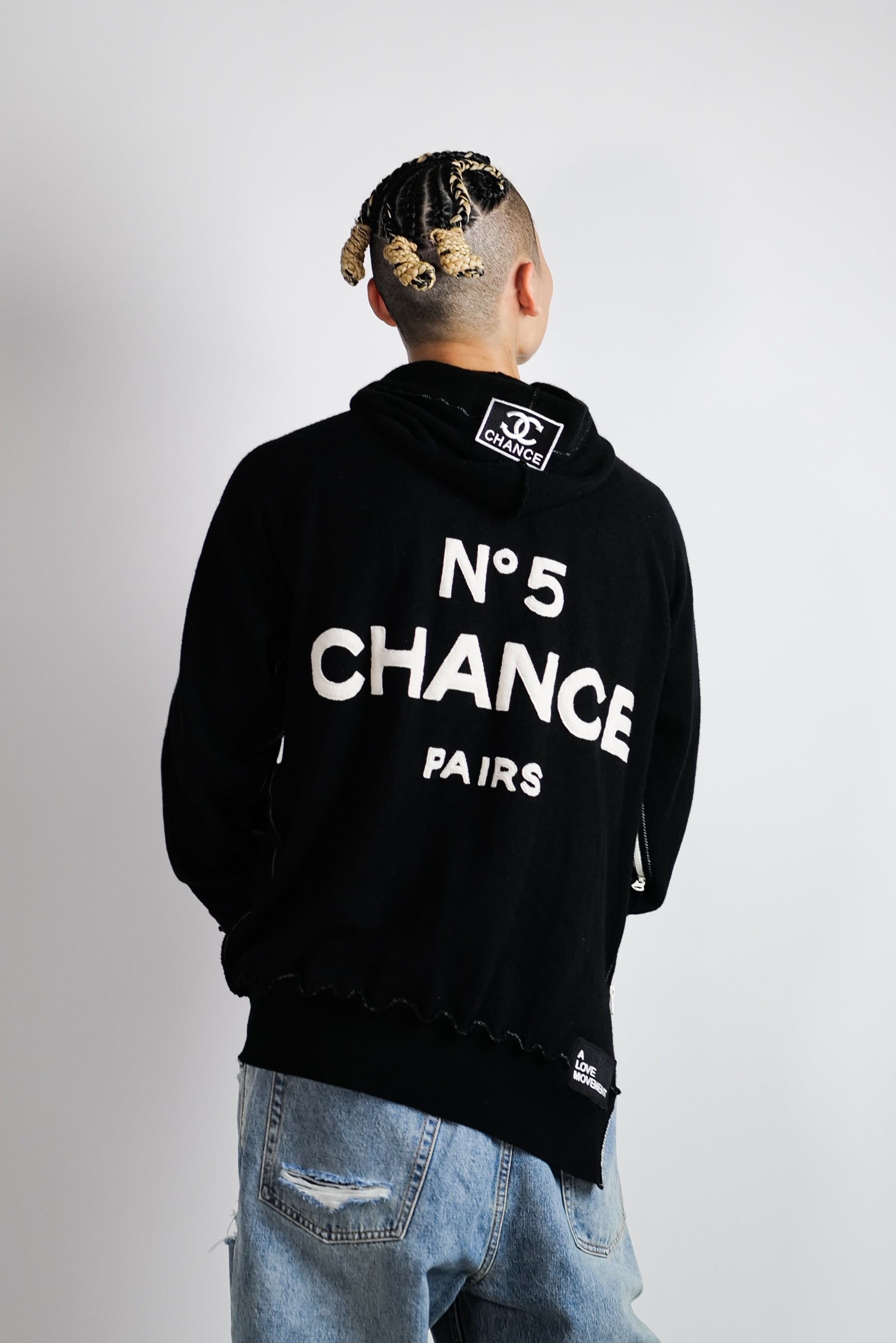 A LOVE MOVEMENT・ア・ラブ・ムーブメント - パーカー・フーディ ALM RECYCLE CASHMERE HOODIE / BLACK