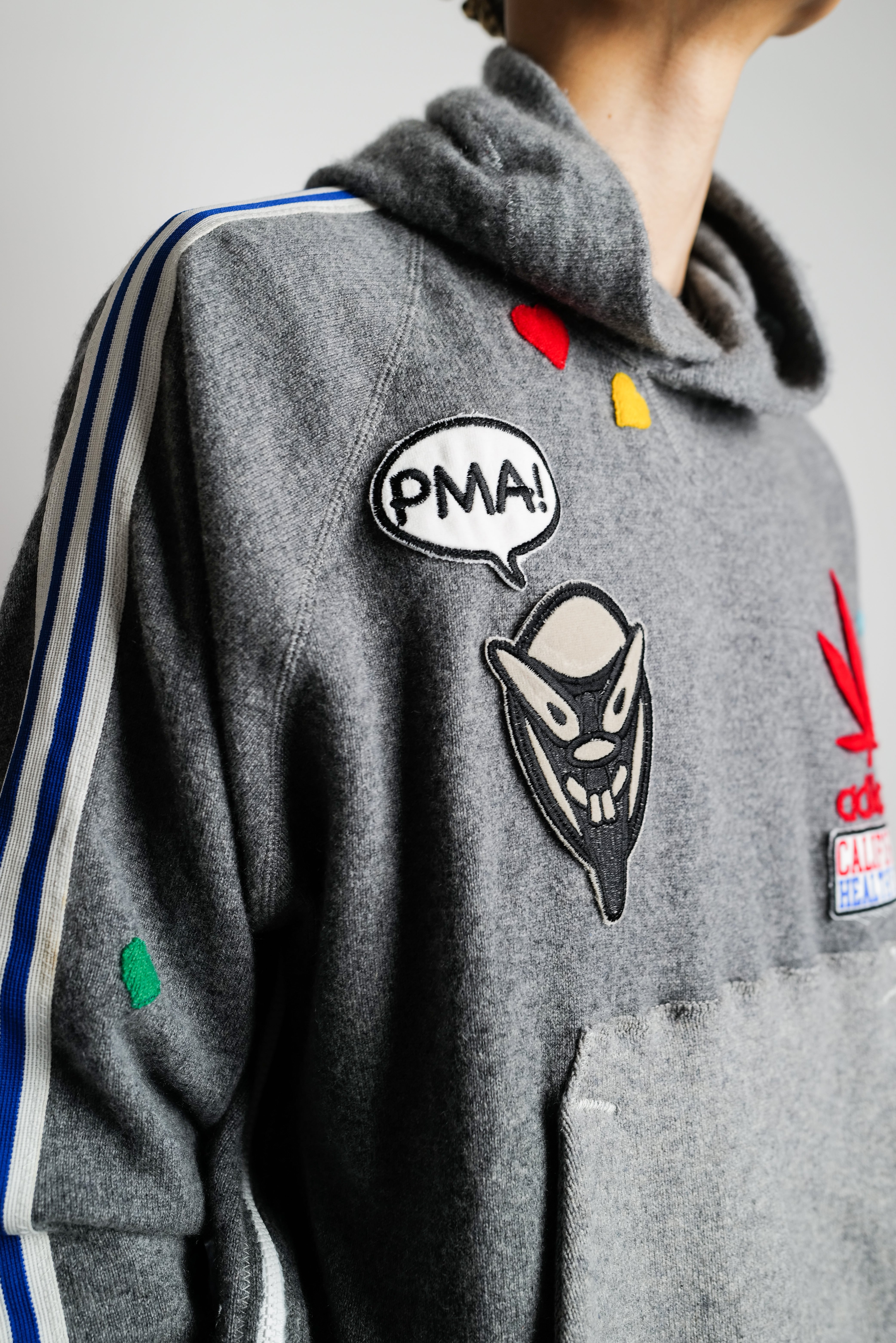 A LOVE MOVEMENT・ア・ラブ・ムーブメント - パーカー・フーディ ALM RECYCLE CASHMERE HOODIE / GREY