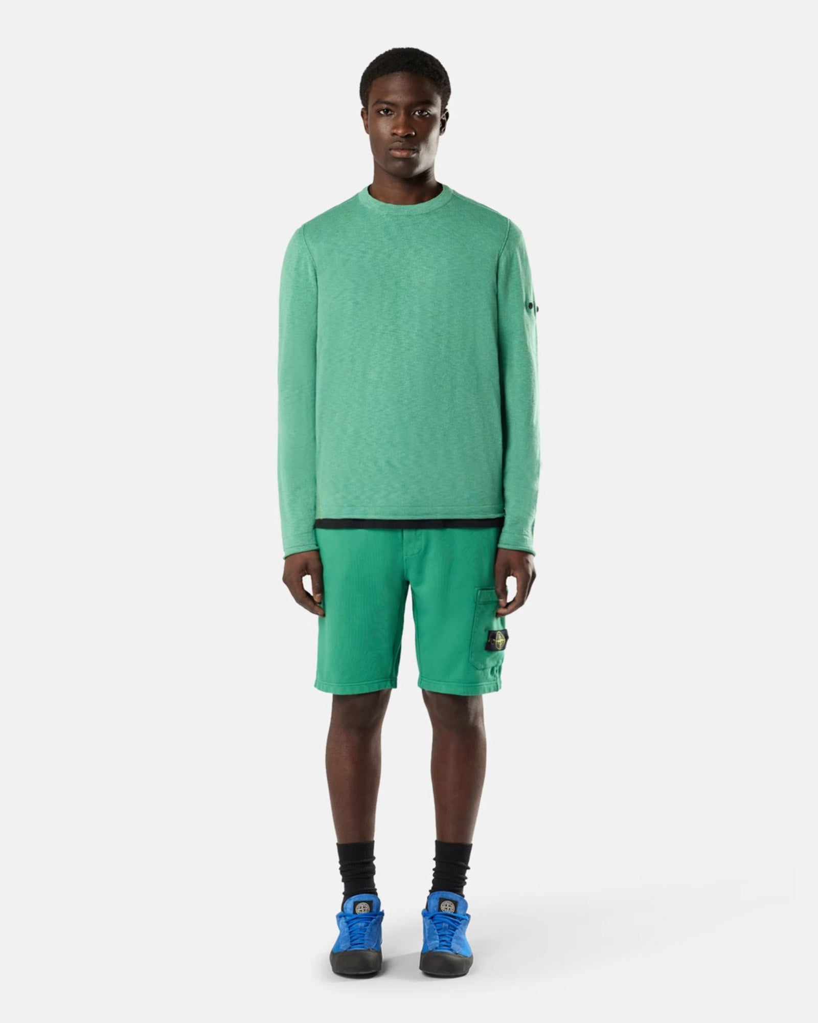 STONE ISLAND・ストーンアイランド - ハーフ・ショートパンツ SHORTS 26SS-27 / MALACHITE