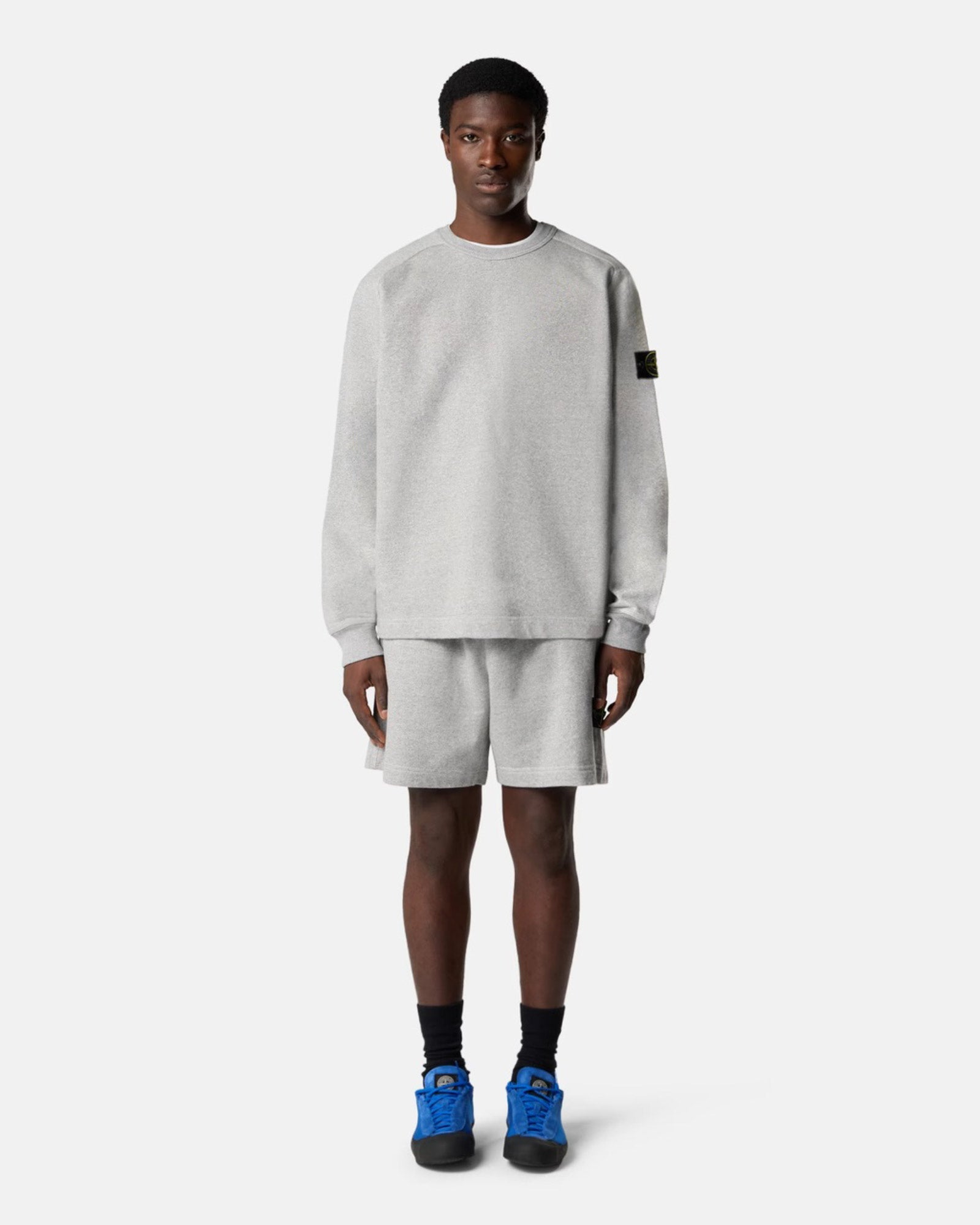 STONE  ショートパンツ スウェット カーゴ XL グレー STONE ISLAND (ストーンアイランド) SHORTS 26SS-16 / MELANGE GREY