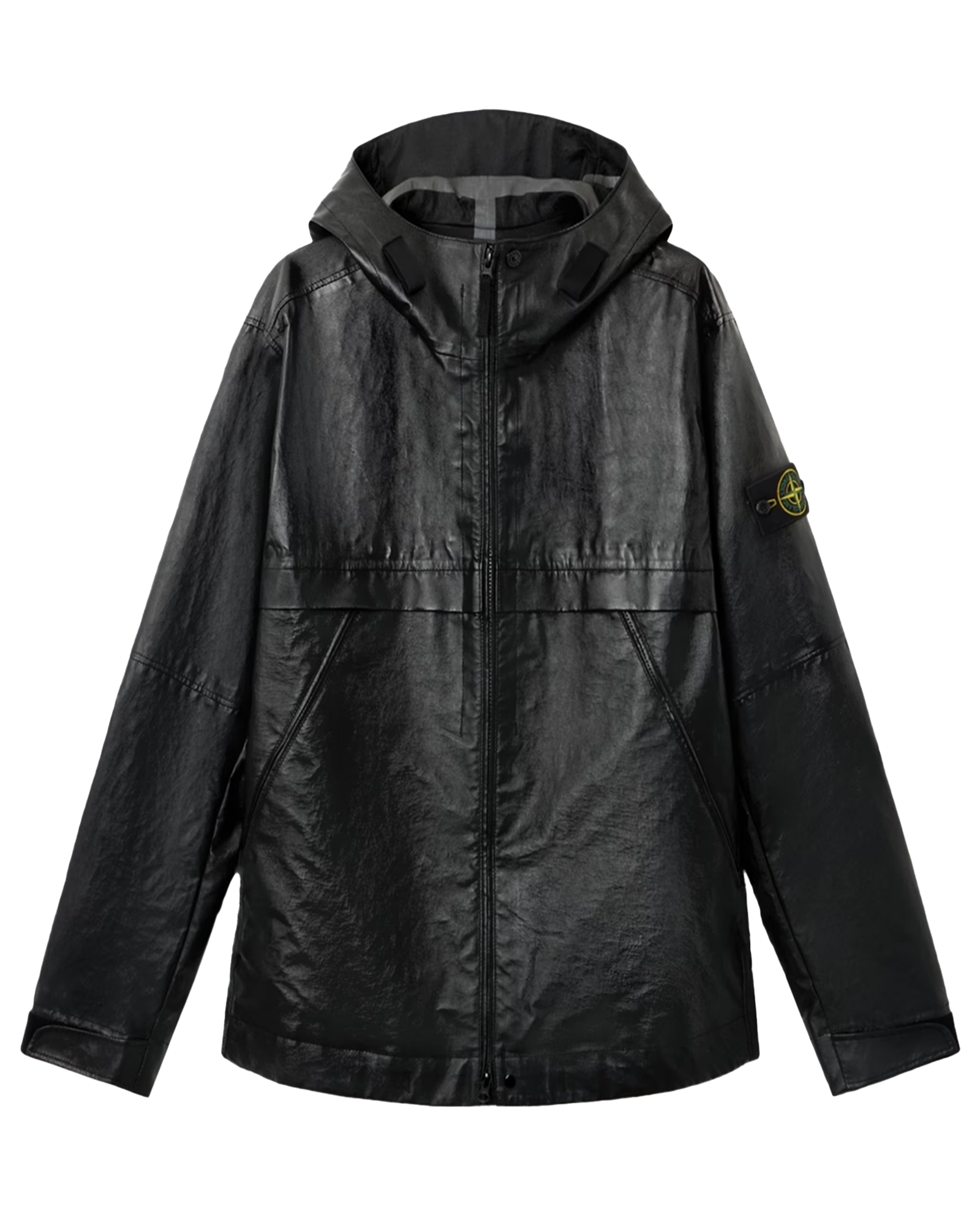 STONE ISLAND・stone island -  "LEATHER ORGANZA JACKET 26AW-0100001"  / BLACK