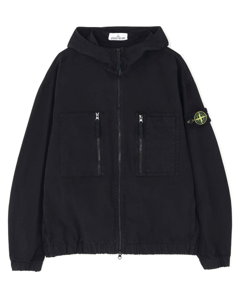 07AW 黒ストーンアイランド　ストーンアイランドデニムス　ミリタリージャケット STONE ISLAND(ストーンアイランド) SHIRTS 26AW-1200011 / BLACK