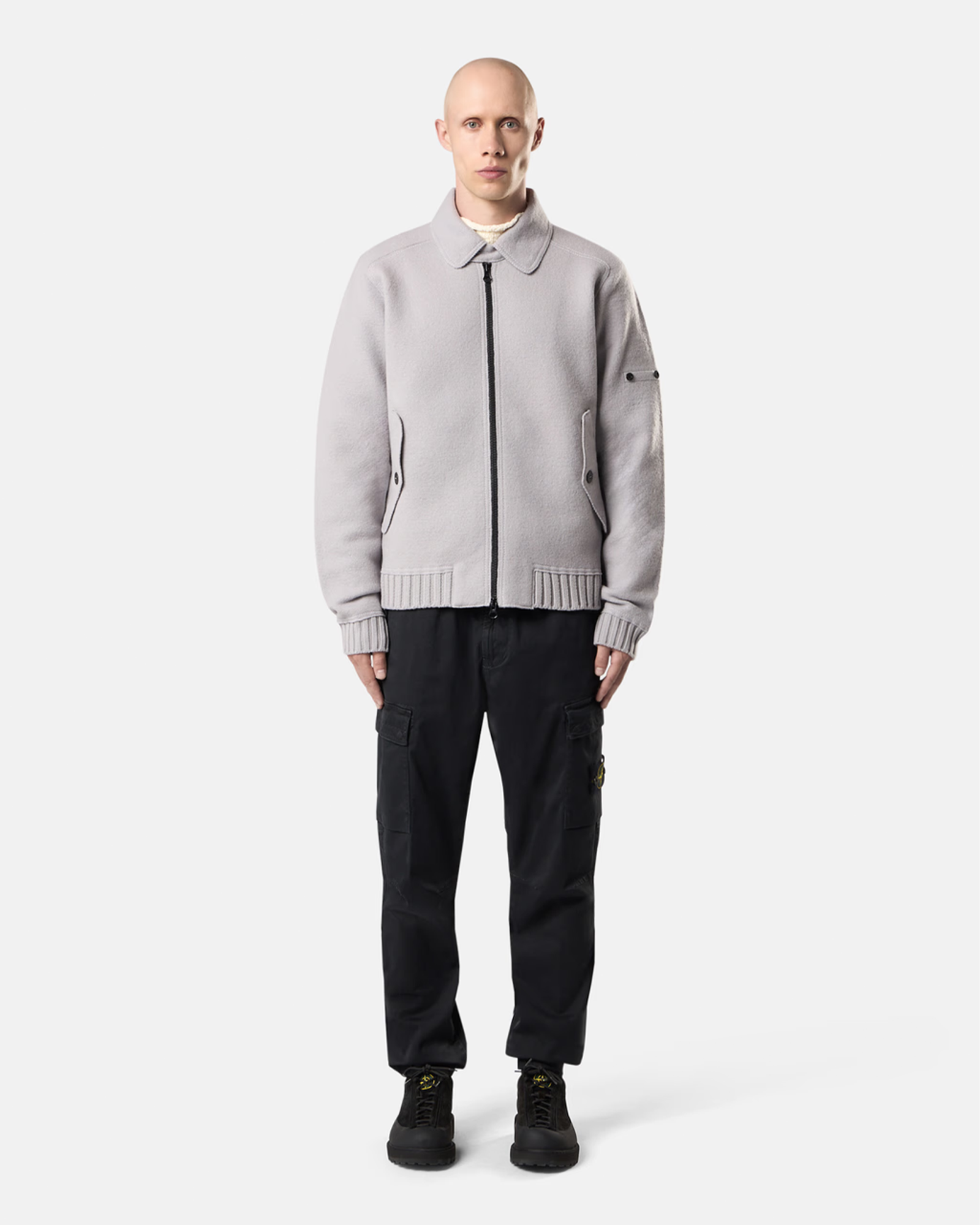 STONE ISLAND・ストーンアイランド - その他パンツ STRETCH ORGANIC BROKEN TWILL COTTON 'OLD' EFFECT 3100033 / BLACK