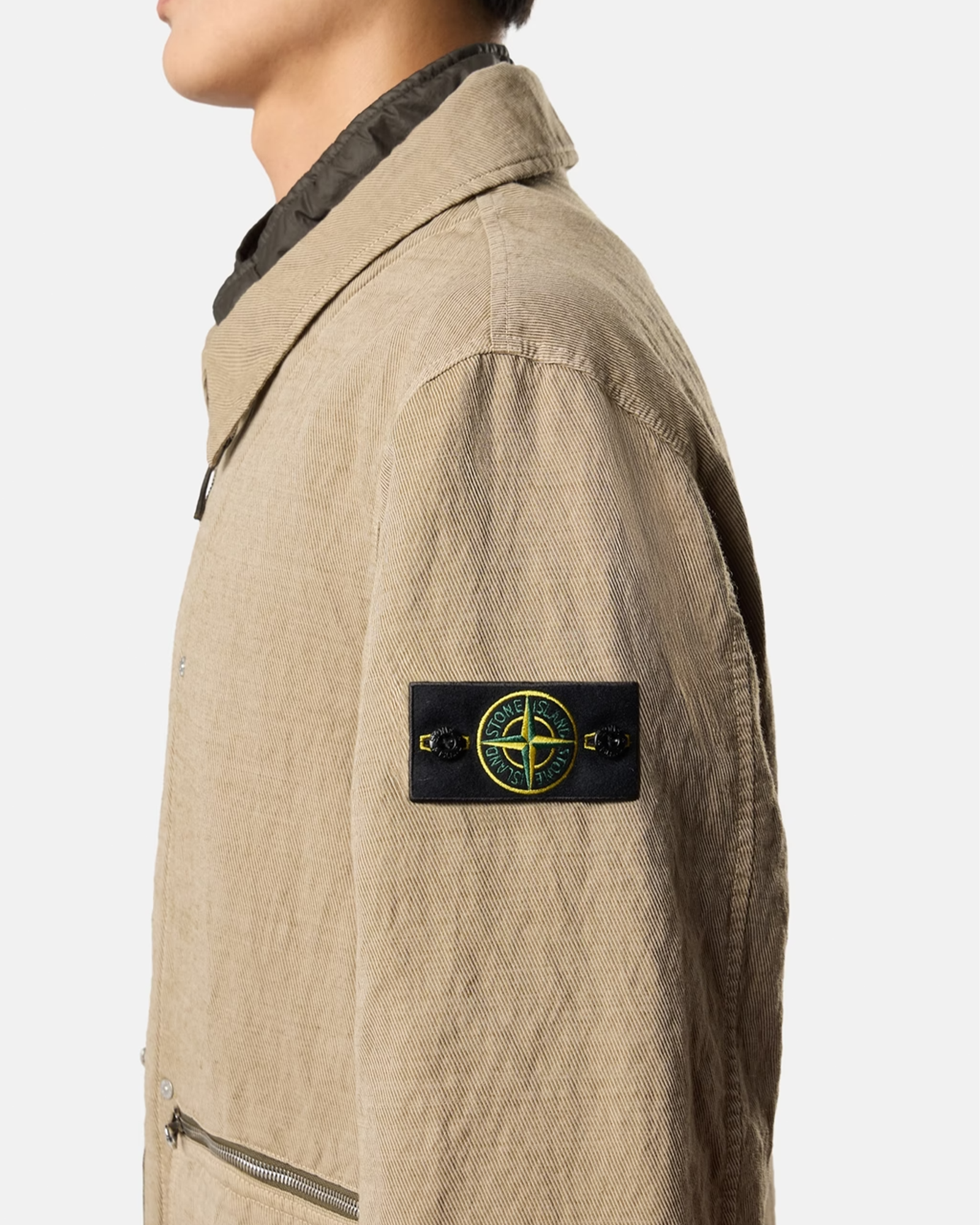 STONE ISLAND・ストーンアイランド - ジャケット DIAGONAL COTTON WOOL-TC JACKET 4100043  / BISCUIT