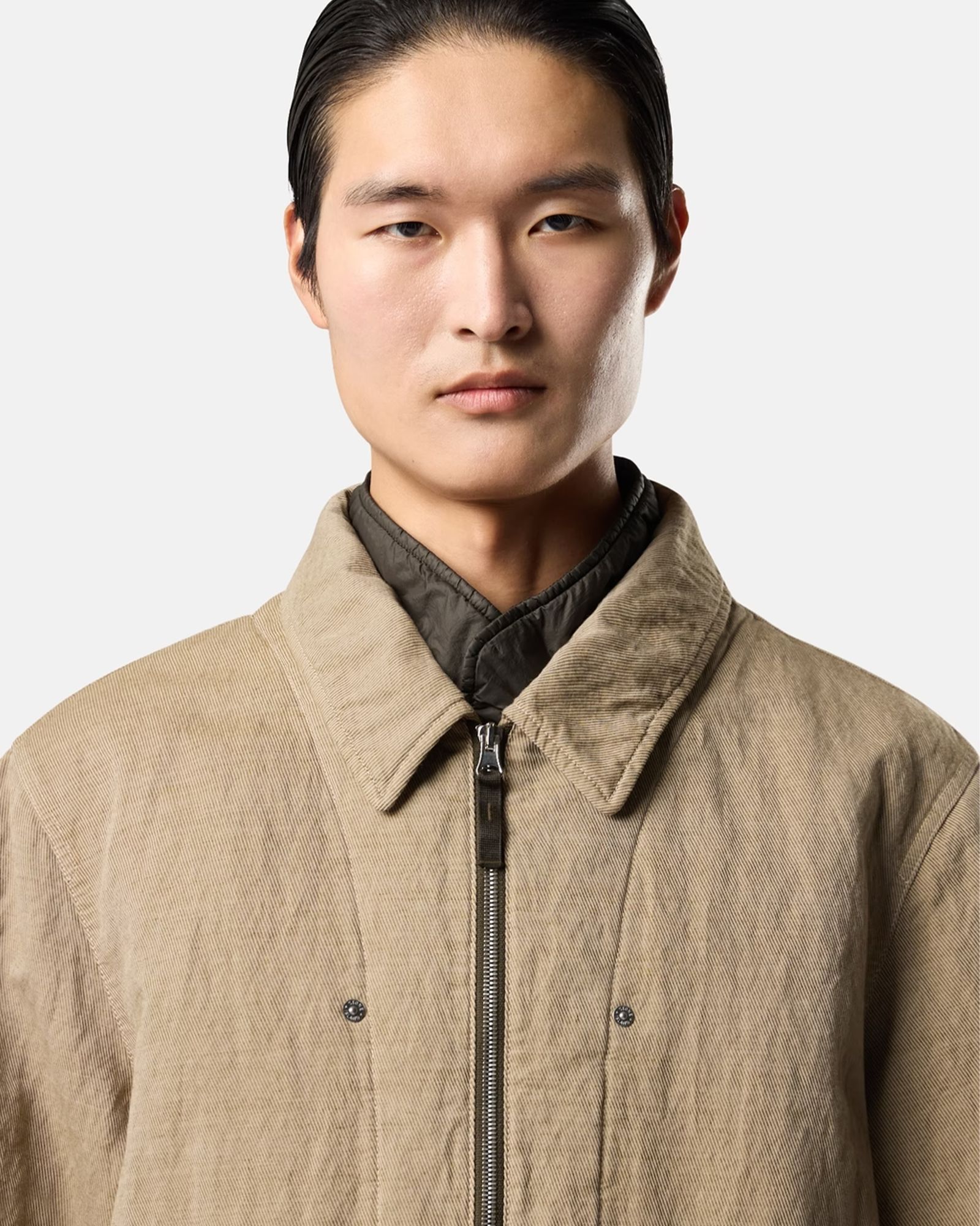 STONE ISLAND・ストーンアイランド - ジャケット DIAGONAL COTTON WOOL-TC JACKET 4100043  / BISCUIT