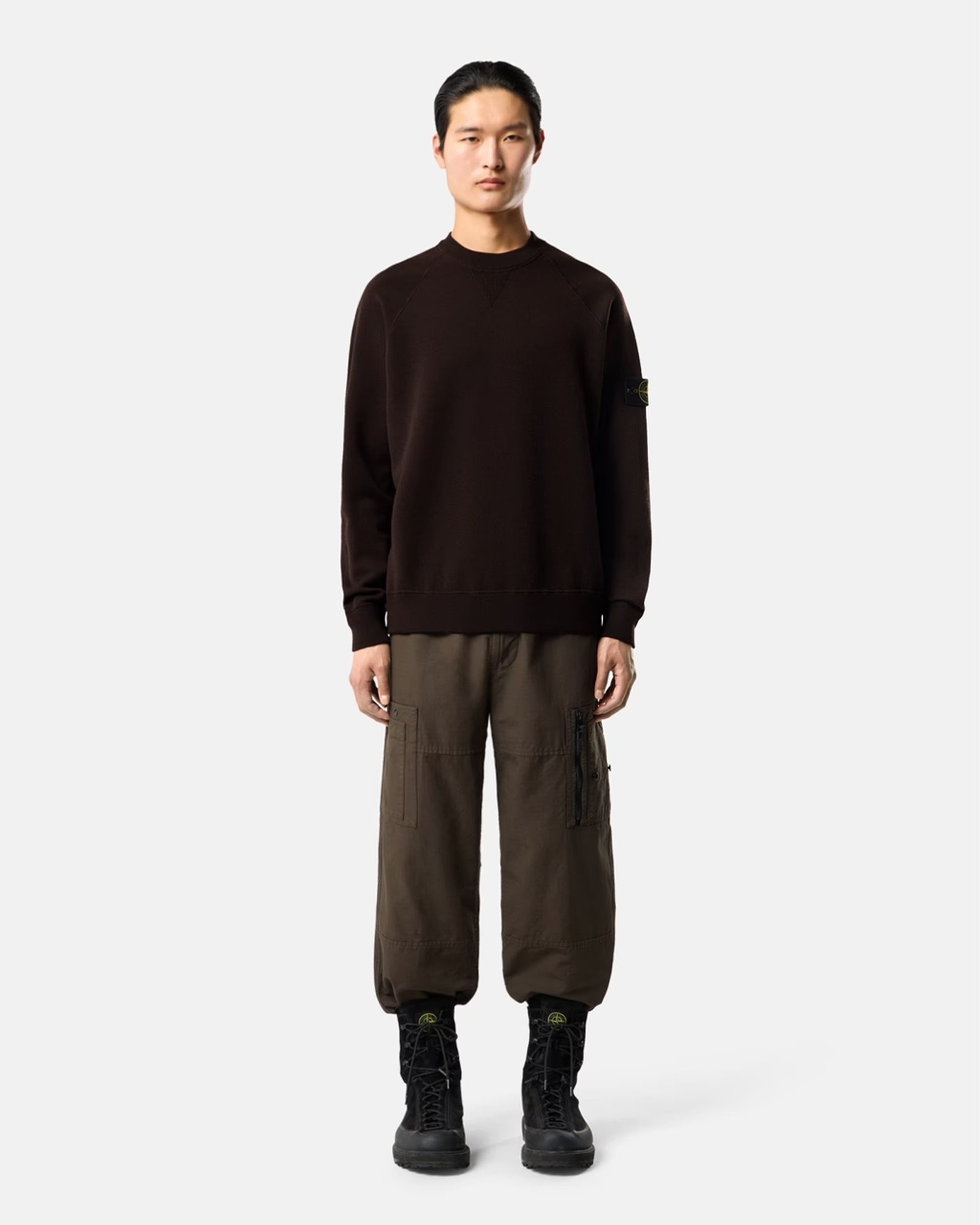 STONE ISLAND・ストーンアイランド - ニット・セーター STRETCH RWS WOOL 5100020 / COAL GREY