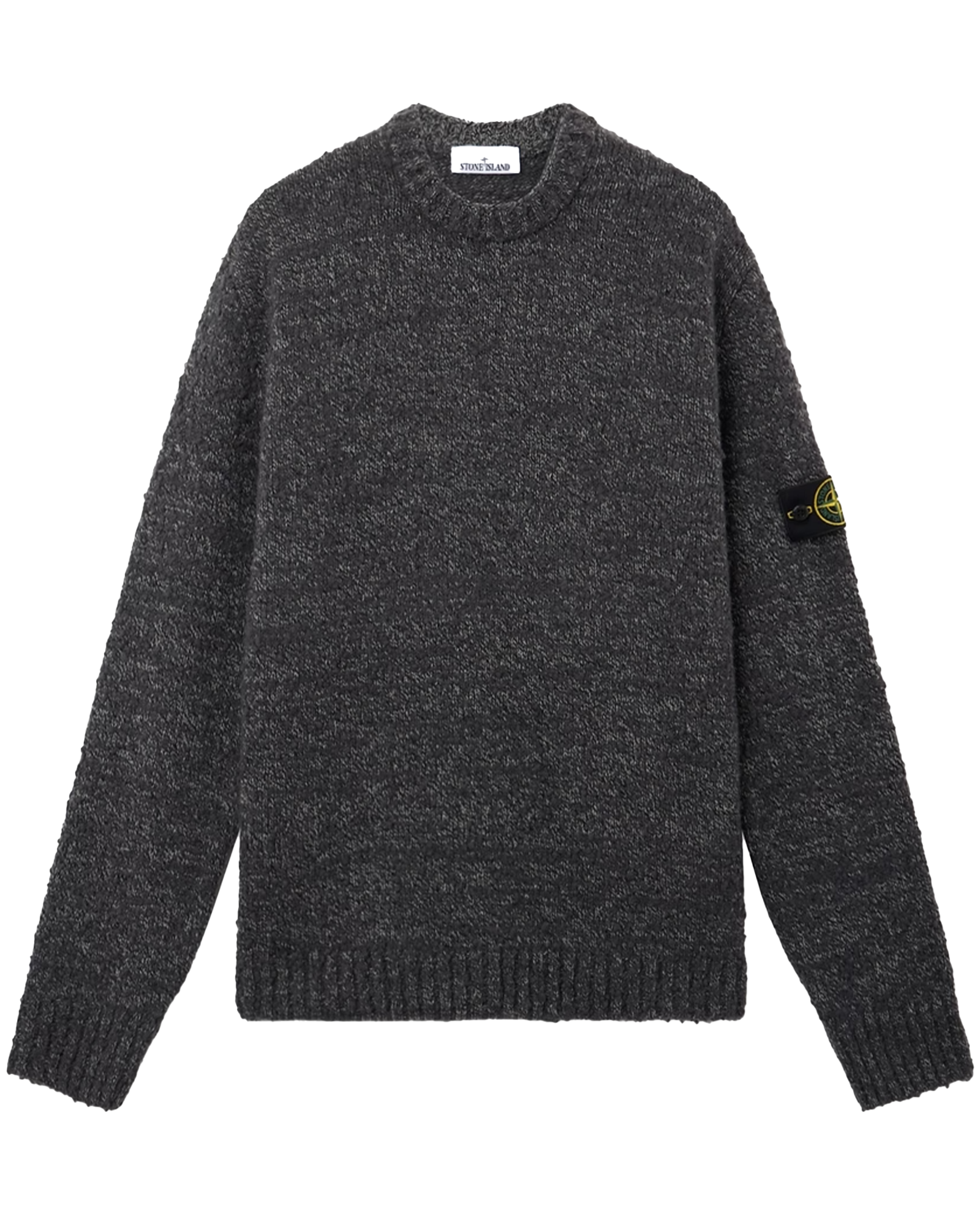 STONE ISLAND・ストーンアイランド - ニット・セーター SPECKLED WOOL NYLON KNIT 5100031 / MELANGE LEAD