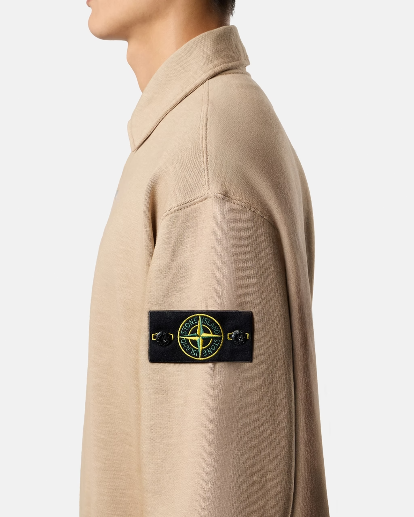 STONE ISLAND・ストーンアイランド - L/S Tシャツ TUBULAR COTTON FLEECE 6100054 / BISCUIT