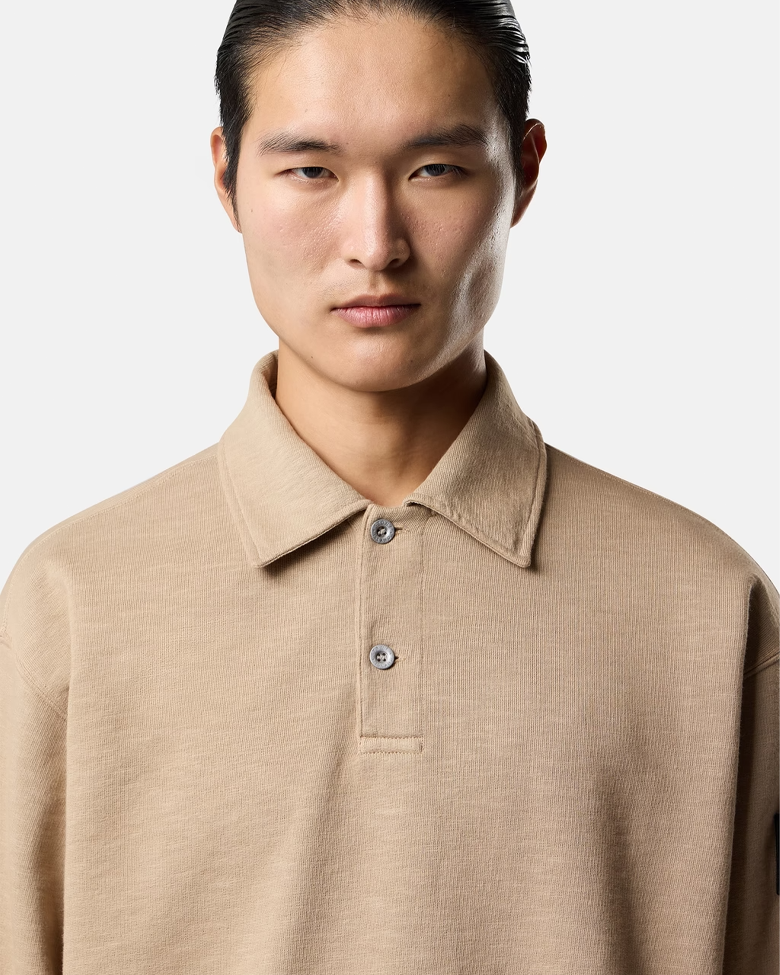 STONE ISLAND・ストーンアイランド - L/S Tシャツ TUBULAR COTTON FLEECE 6100054 / BISCUIT