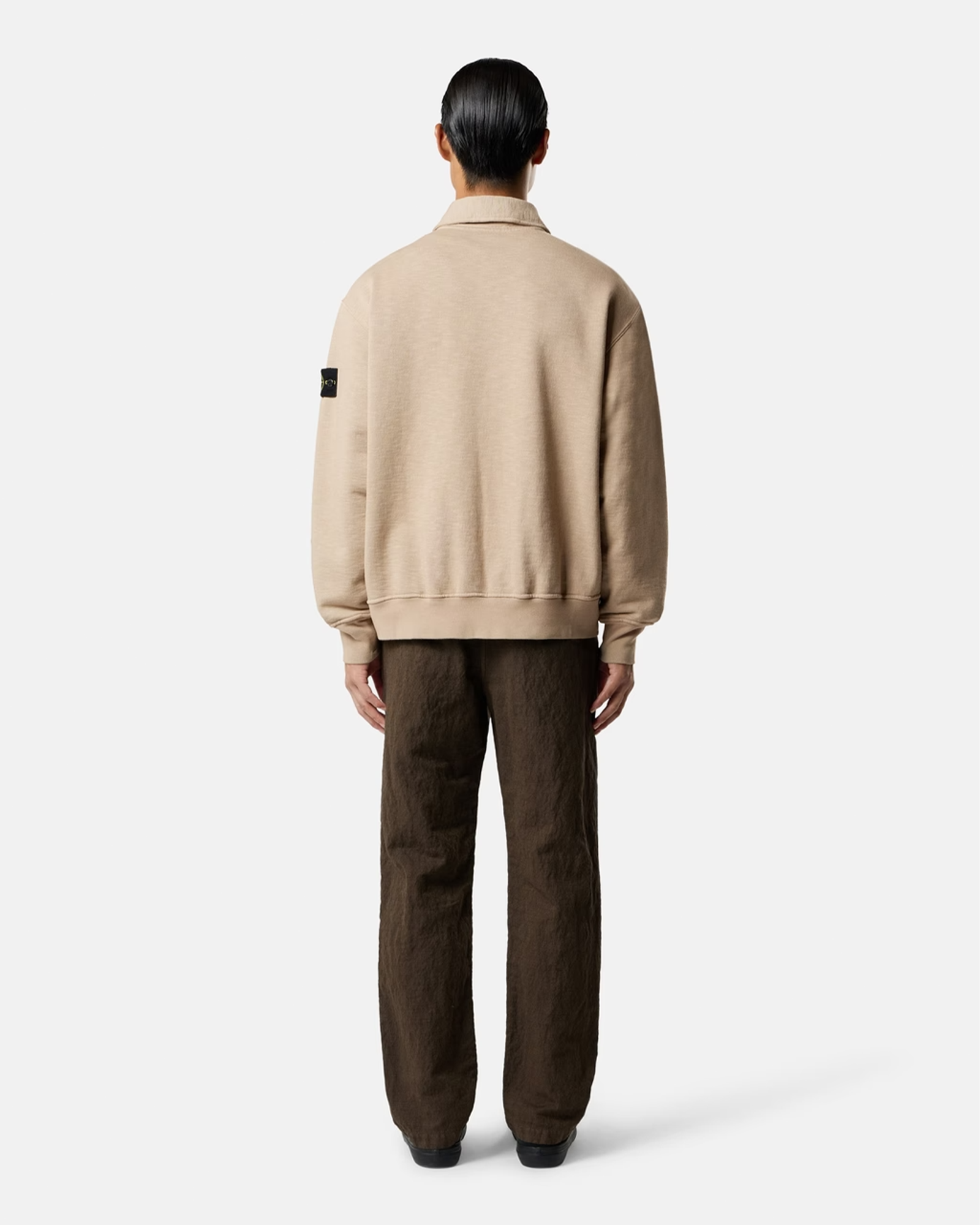 STONE ISLAND・ストーンアイランド - L/S Tシャツ TUBULAR COTTON FLEECE 6100054 / BISCUIT