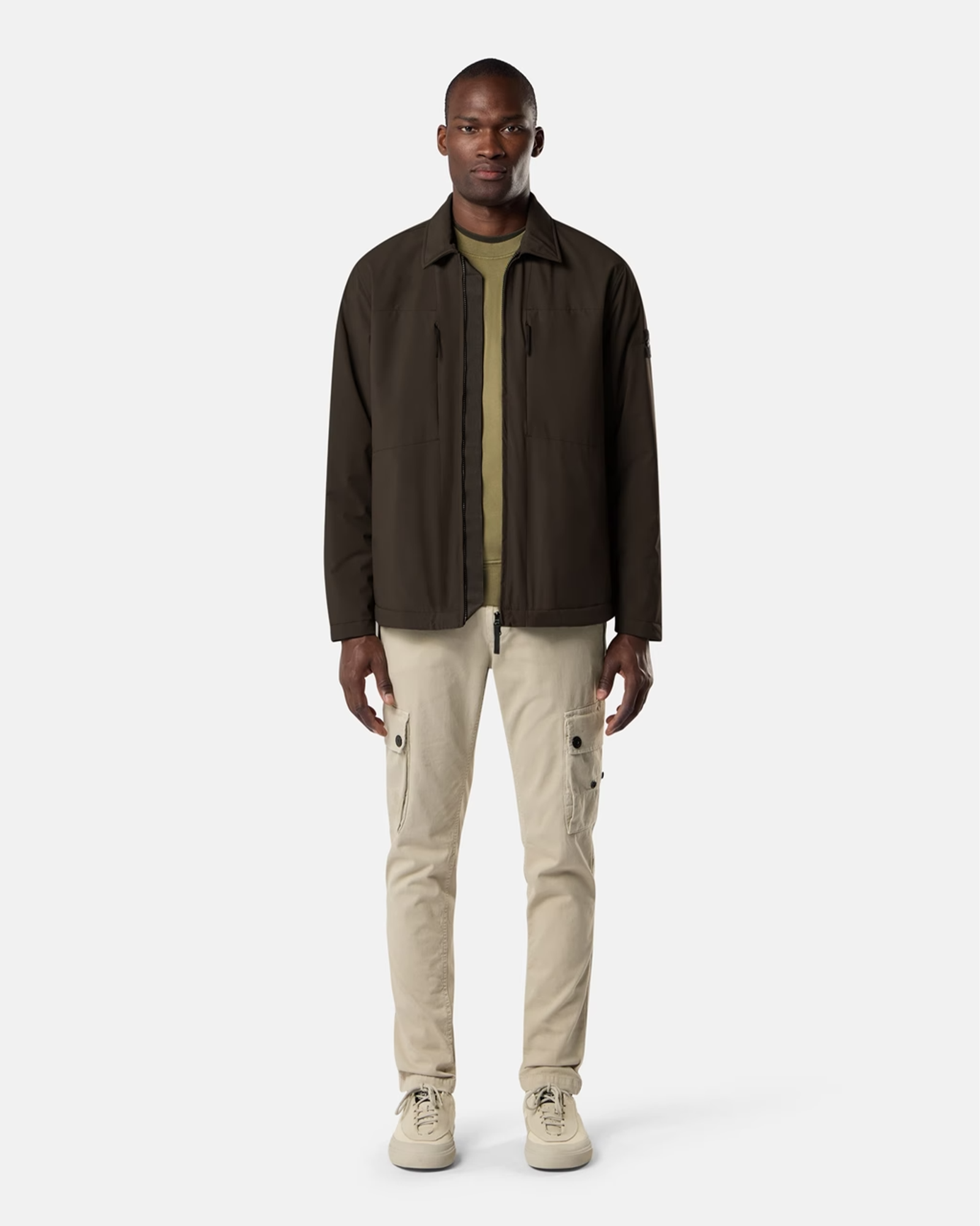 STONE ISLAND・ストーンアイランド - ジャケット SOFT SHELL-R_E.DYE® TECHNOLOGY JACKET Q100036  / COAL GREY