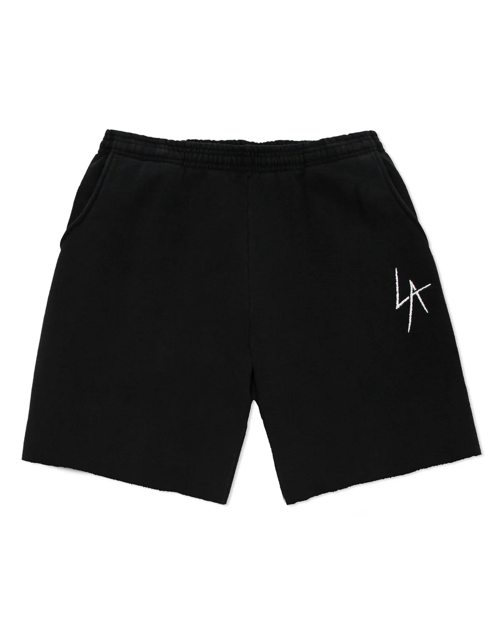 LA SLASH VELOUR SHORT / BLACK