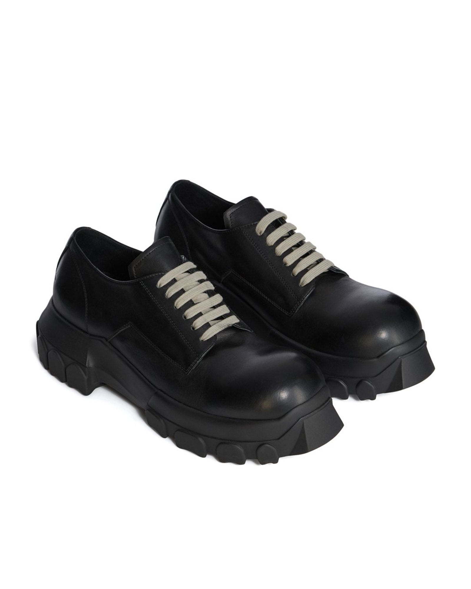 RICK OWENS・リック オウエンス - ローカットスニーカー LACEUP BOZO TRACTOR / BLACK/BLACK