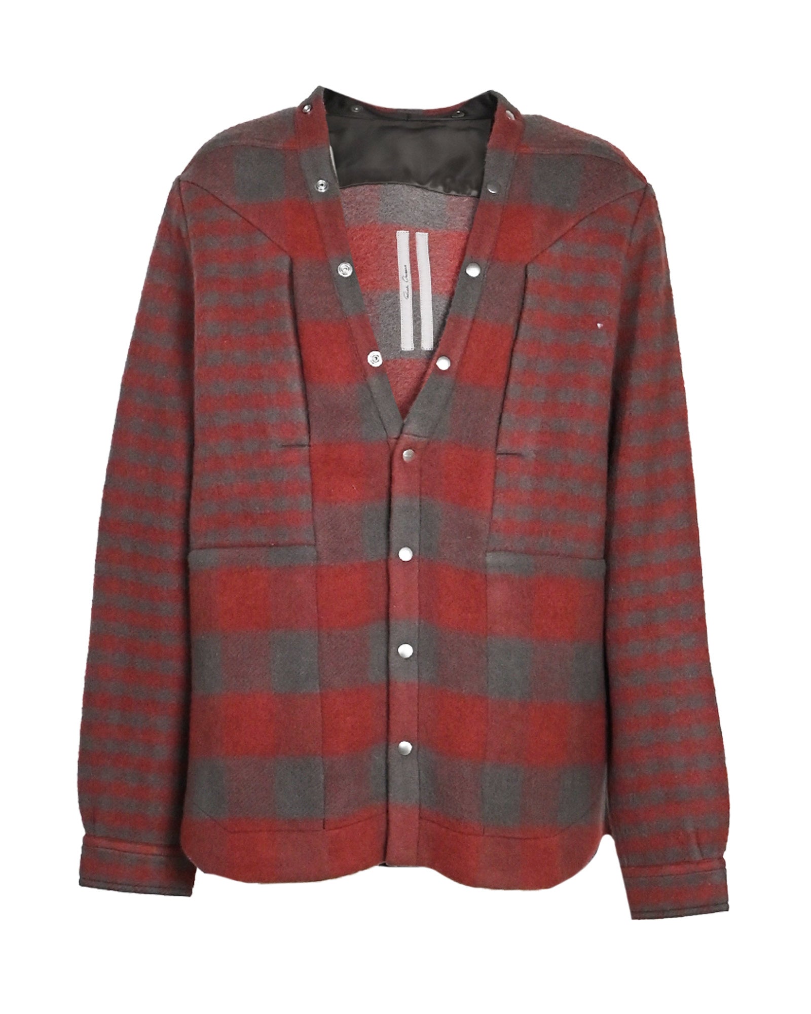 RICK OWENS・リック オウエンス -  LARRY FOGPOCKET SHIRT / RED