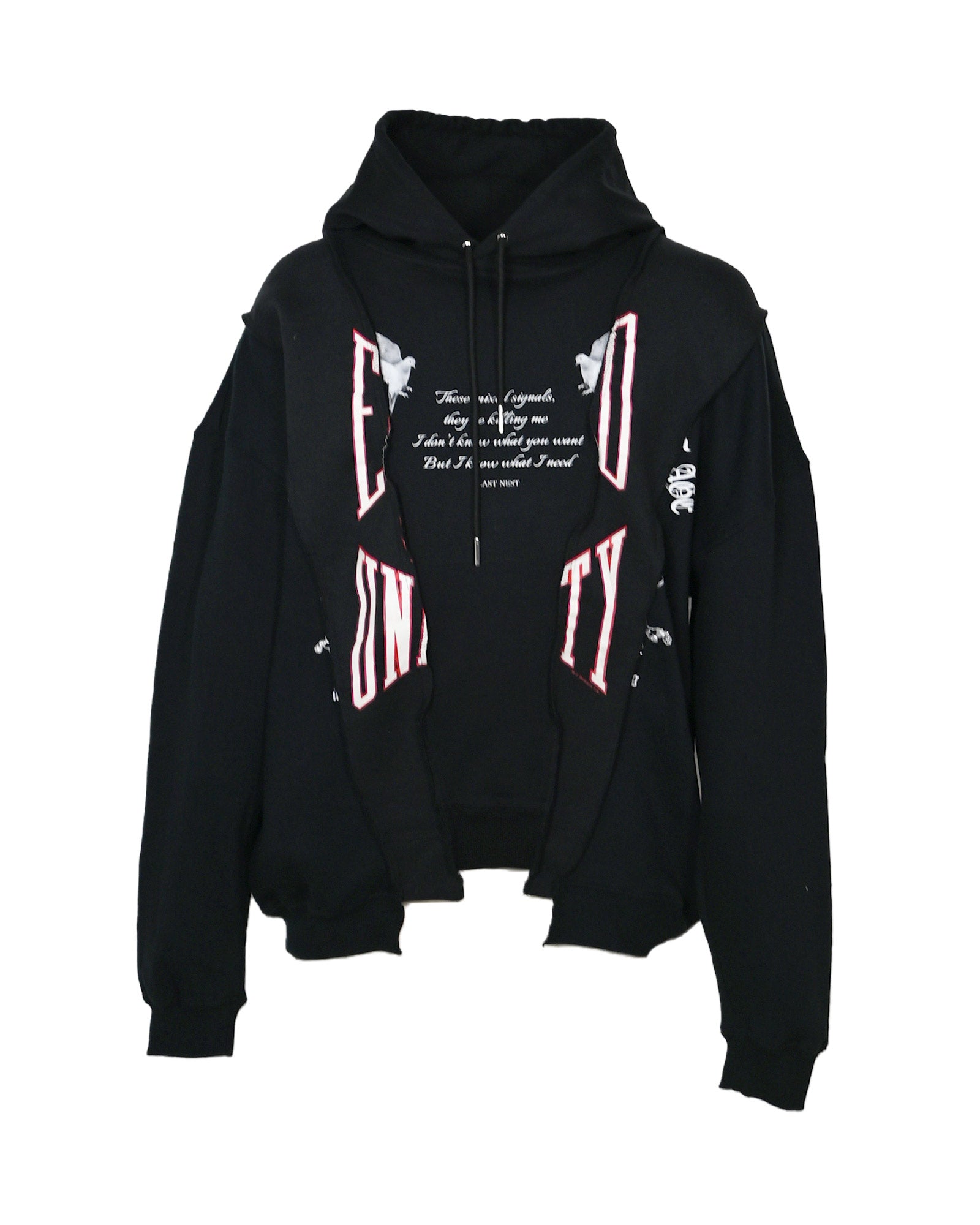 REBUILD HOODIE / BLACK