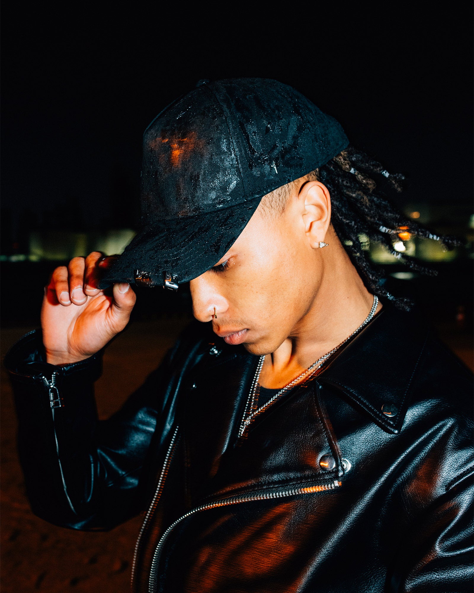 LAST NEST・ラストネスト - ニットキャップ・ビーニー COATING BEANIE / BLACK