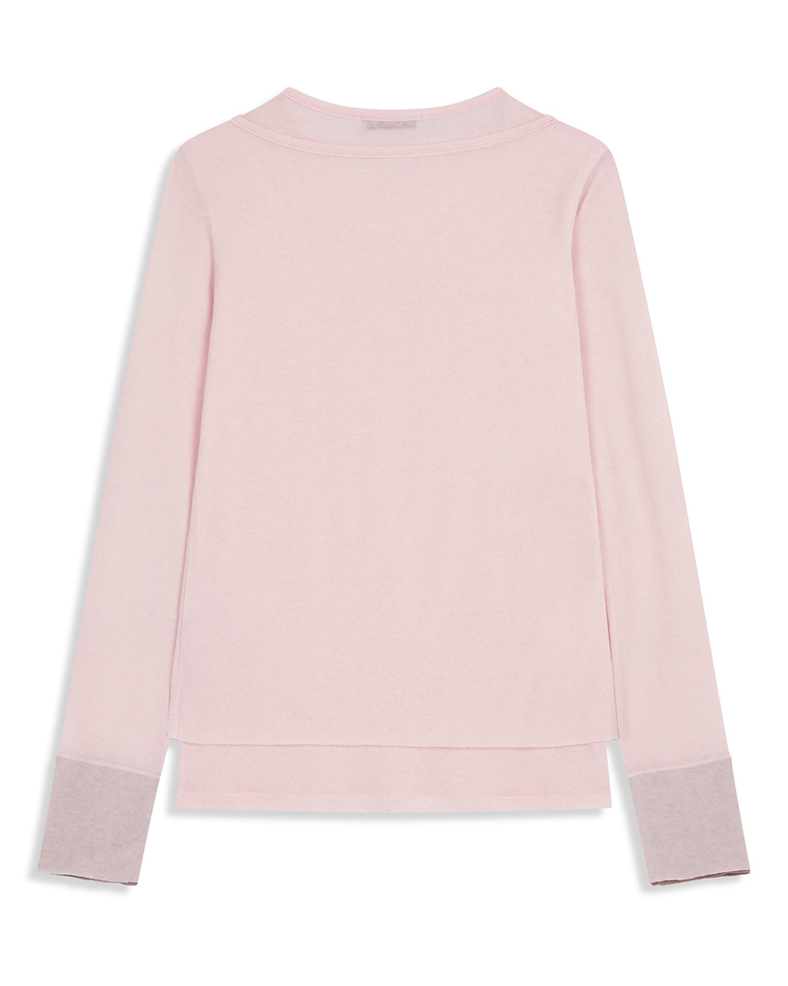 OPEN YY・オープン ワイワイ - L/S Tシャツ LAYERED HENLEY LOUNGE TEE / PINK