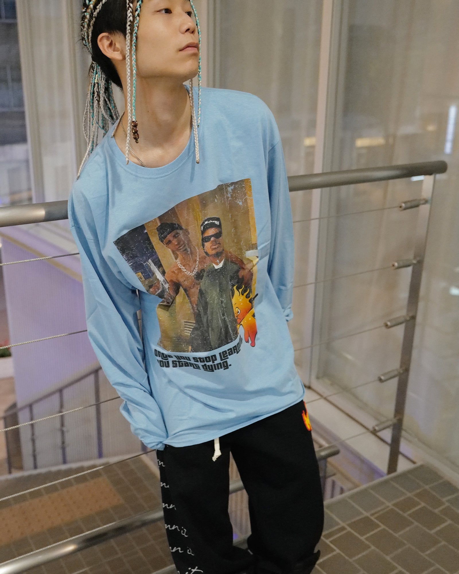 CVTVLIST・カタリスト - L/S Tシャツ GUNS LONGSLEEVE TEE / BLUE