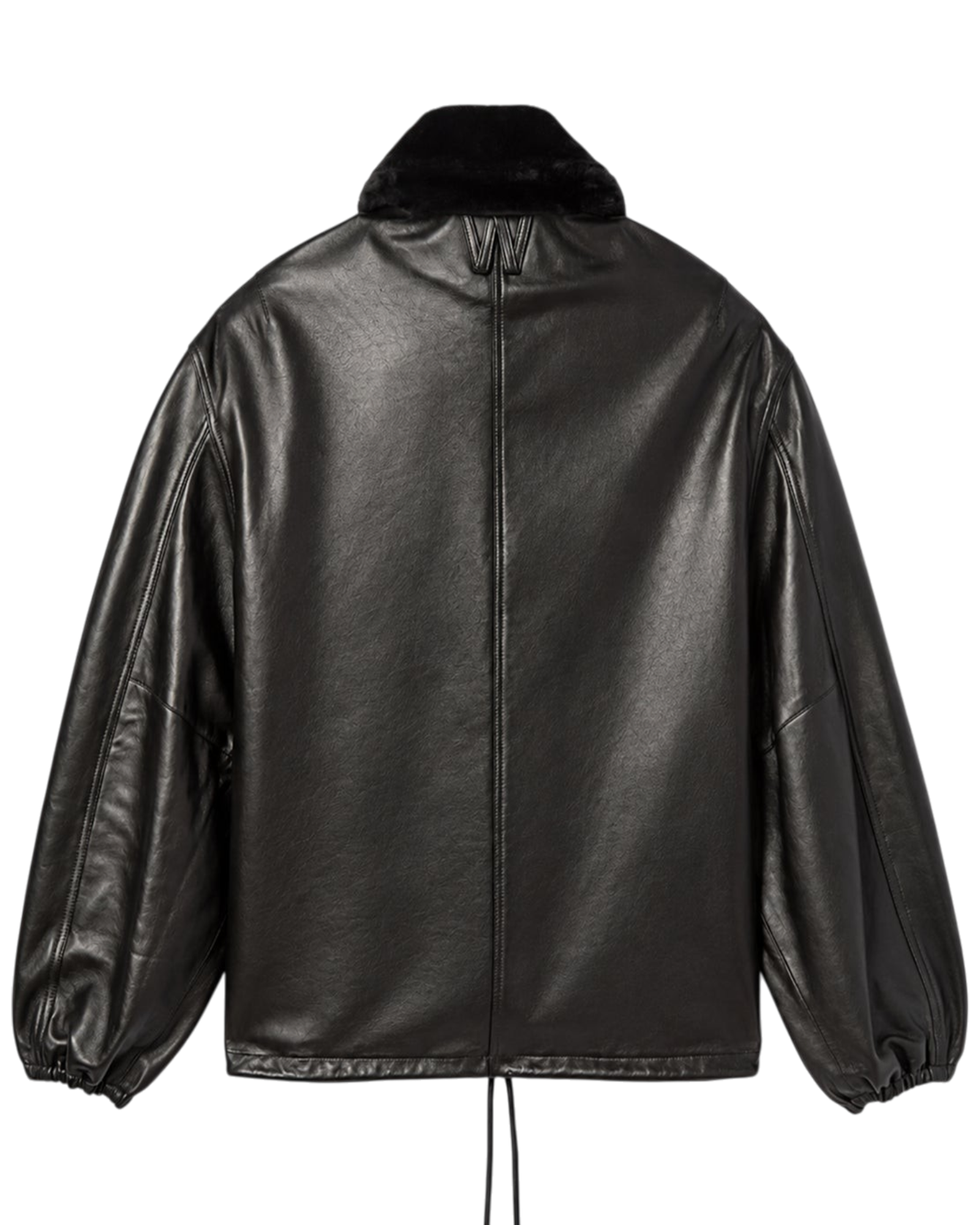 WILLY CHAVARRIA・ウィリー・チャバリア -  LEATHER COACH JACKET / BLACK