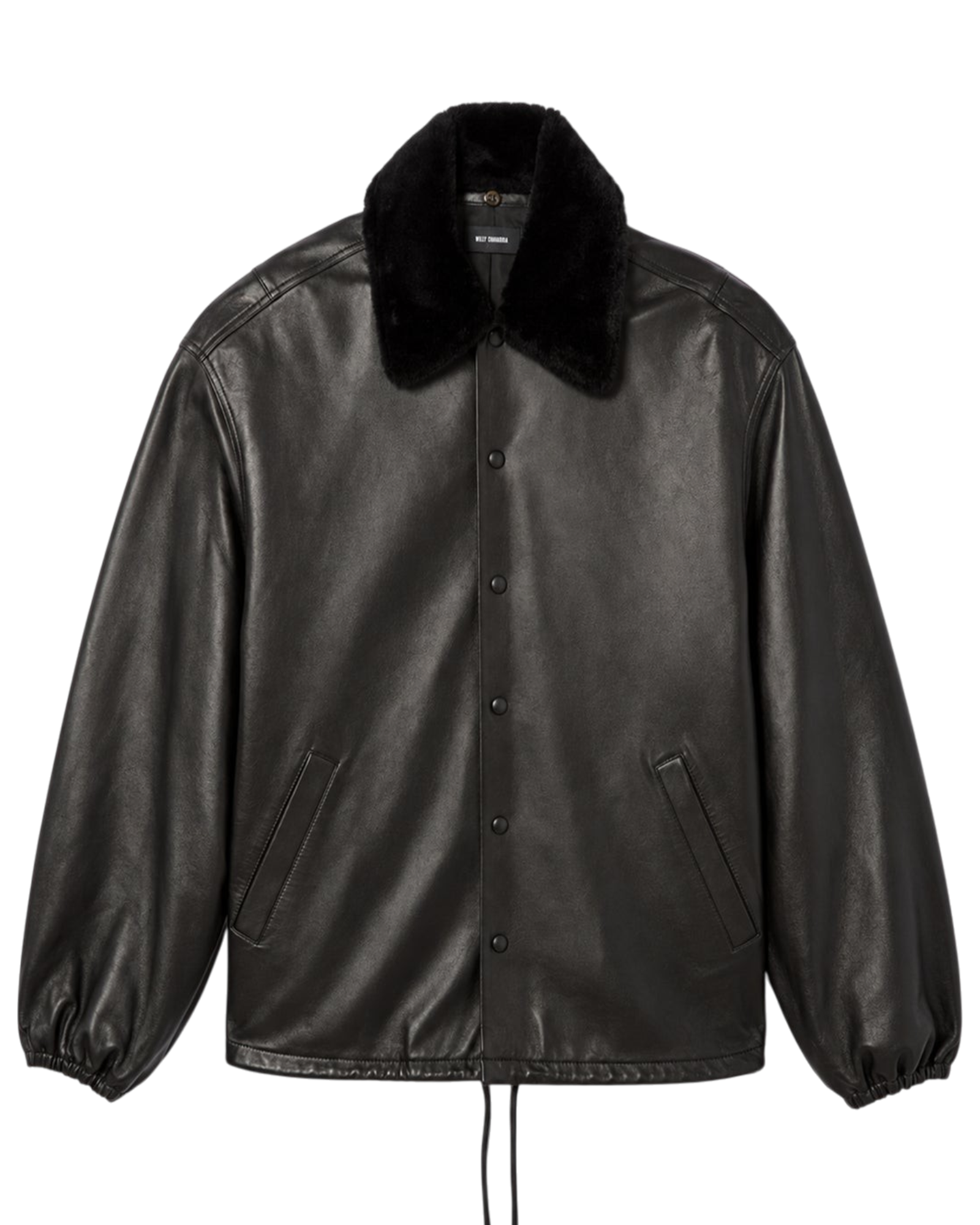 WILLY CHAVARRIA・ウィリー・チャバリア -  LEATHER COACH JACKET / BLACK