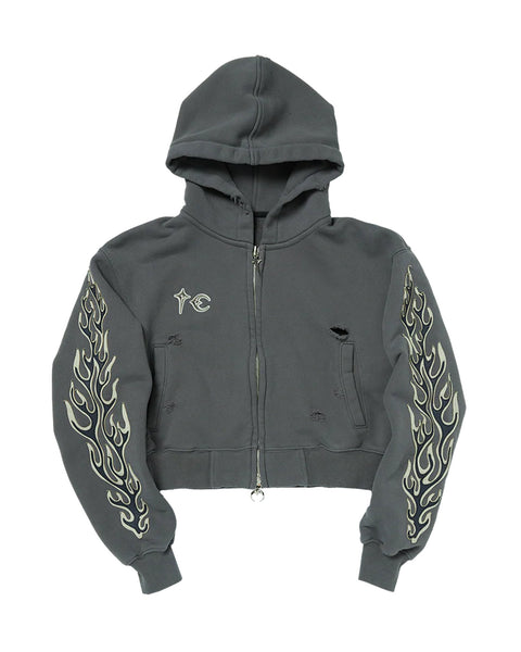 THUG CLUB スタッズ付きクロップドジャケット MA-1 size1 M Thug Club(サグクラブ) MA-1(メンズ) - 海外通販のBUYMA