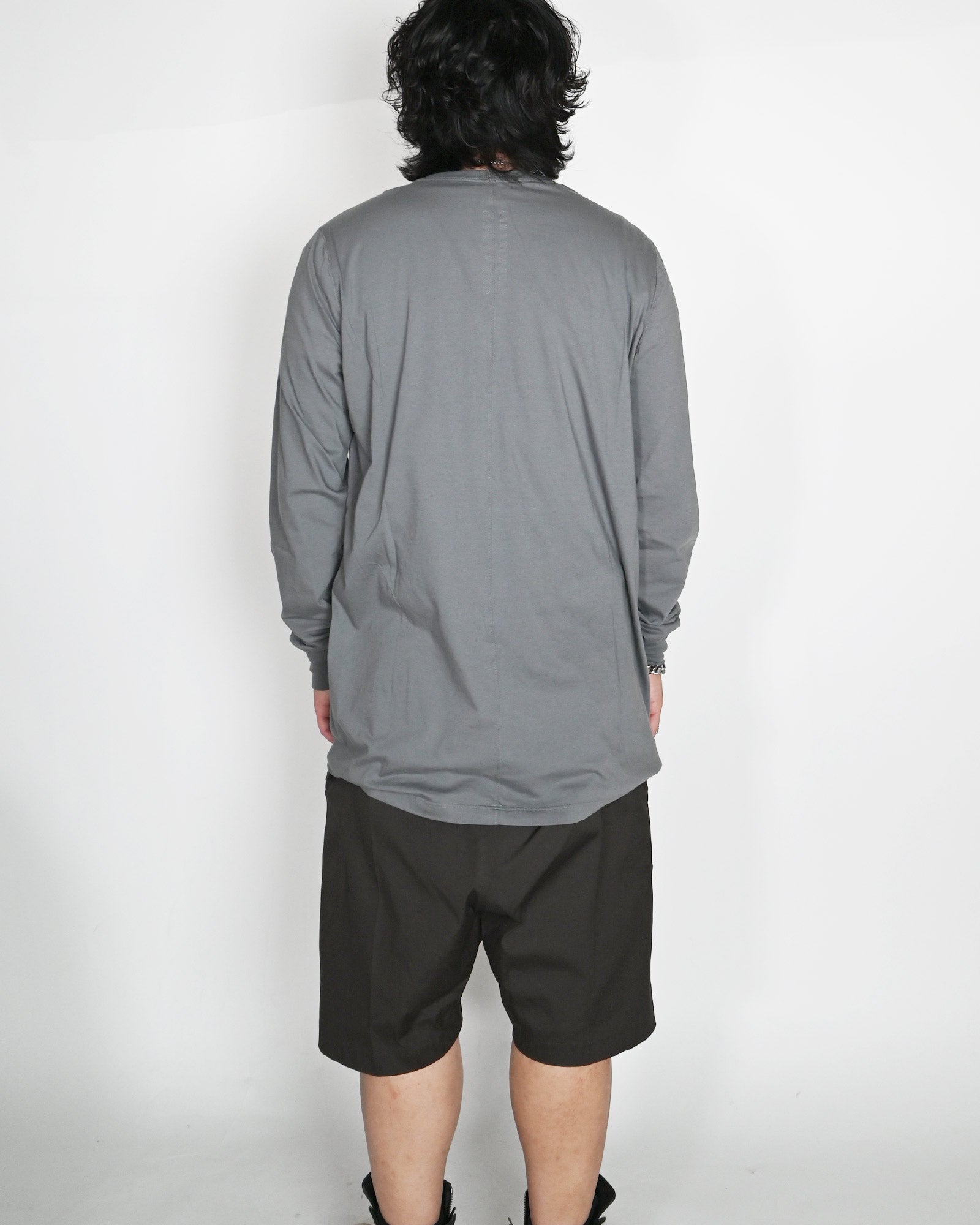 RICK OWENS・リック オウエンス - L/S Tシャツ LEVEL LS T / WASHED INDIGO