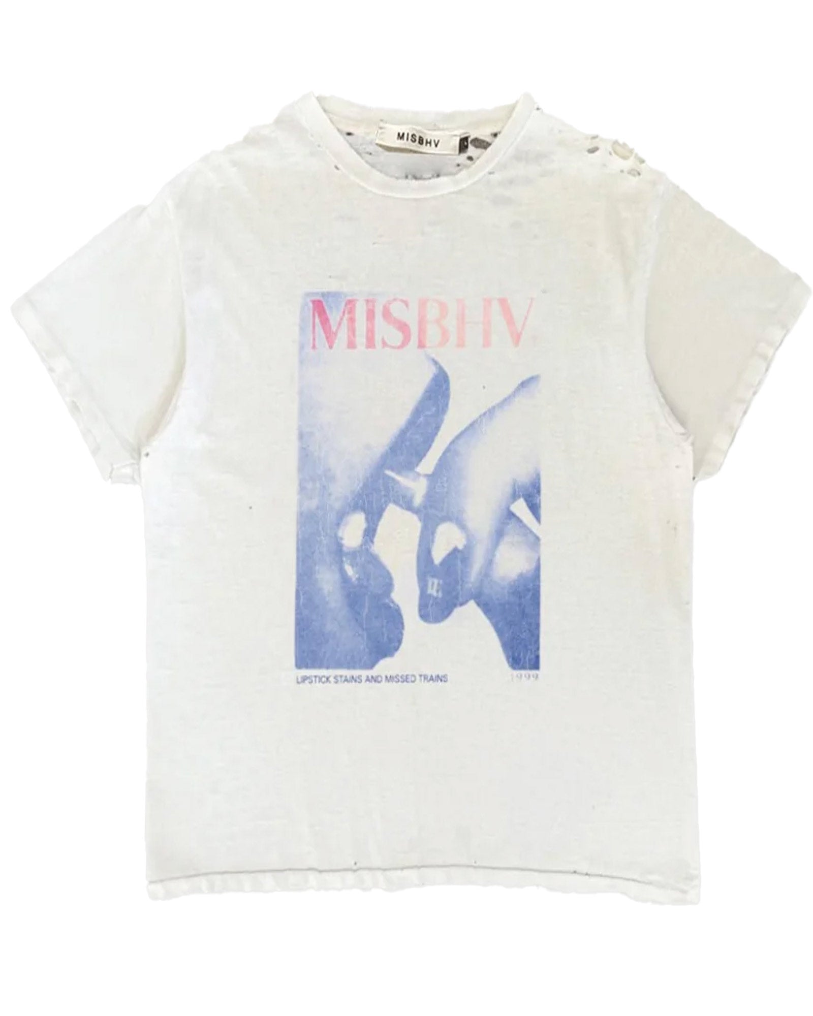 MISBHV・ミスビヘイブ - Tシャツ・カットソー LIP STICK T-SHIRT UNISEX / OFF WHITE