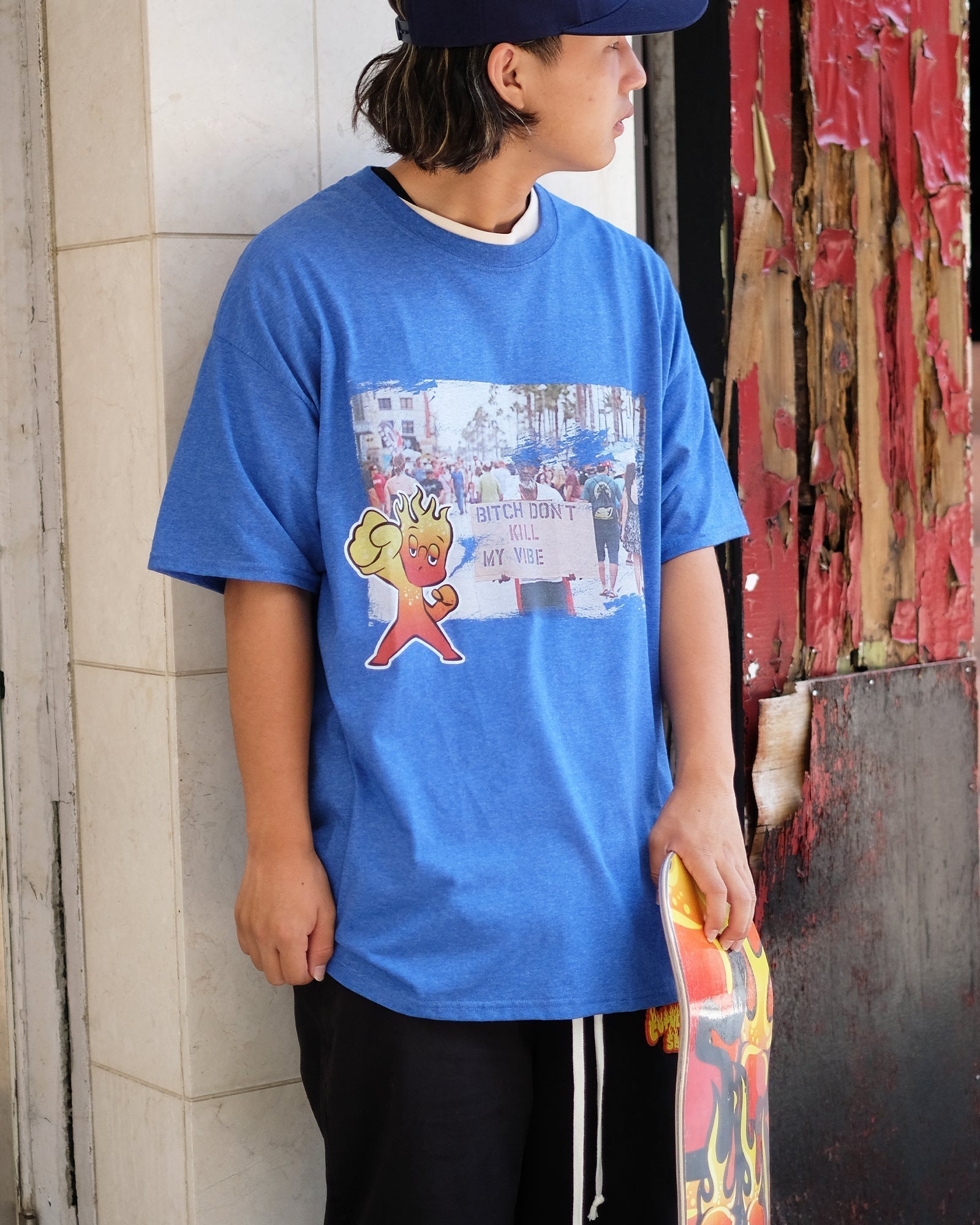 CVTVLIST・カタリスト - Tシャツ・カットソー DON'T KILL MY VIBE TEE / BLUE