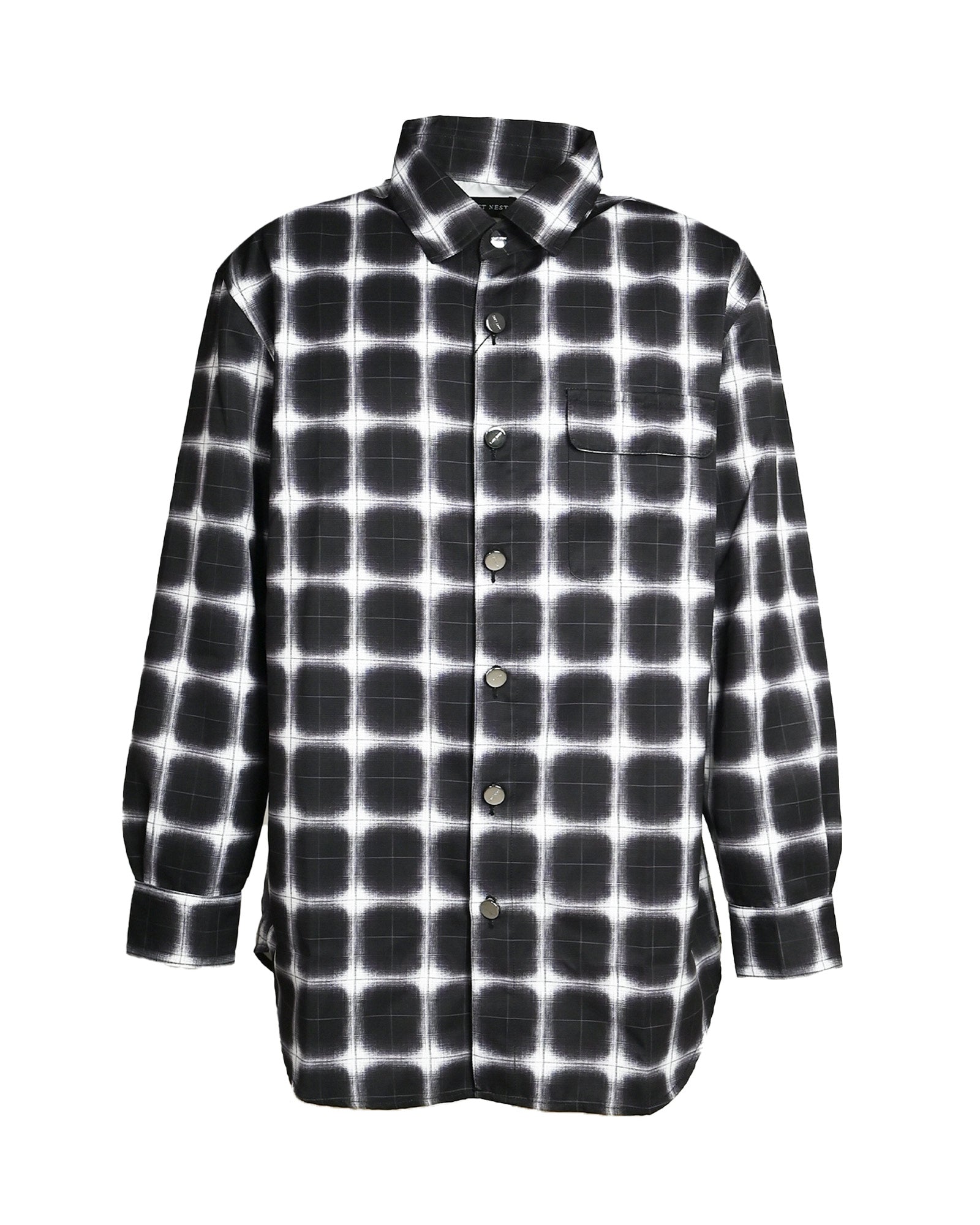 PRINTED FLANNEL SHIRTS / BLACK