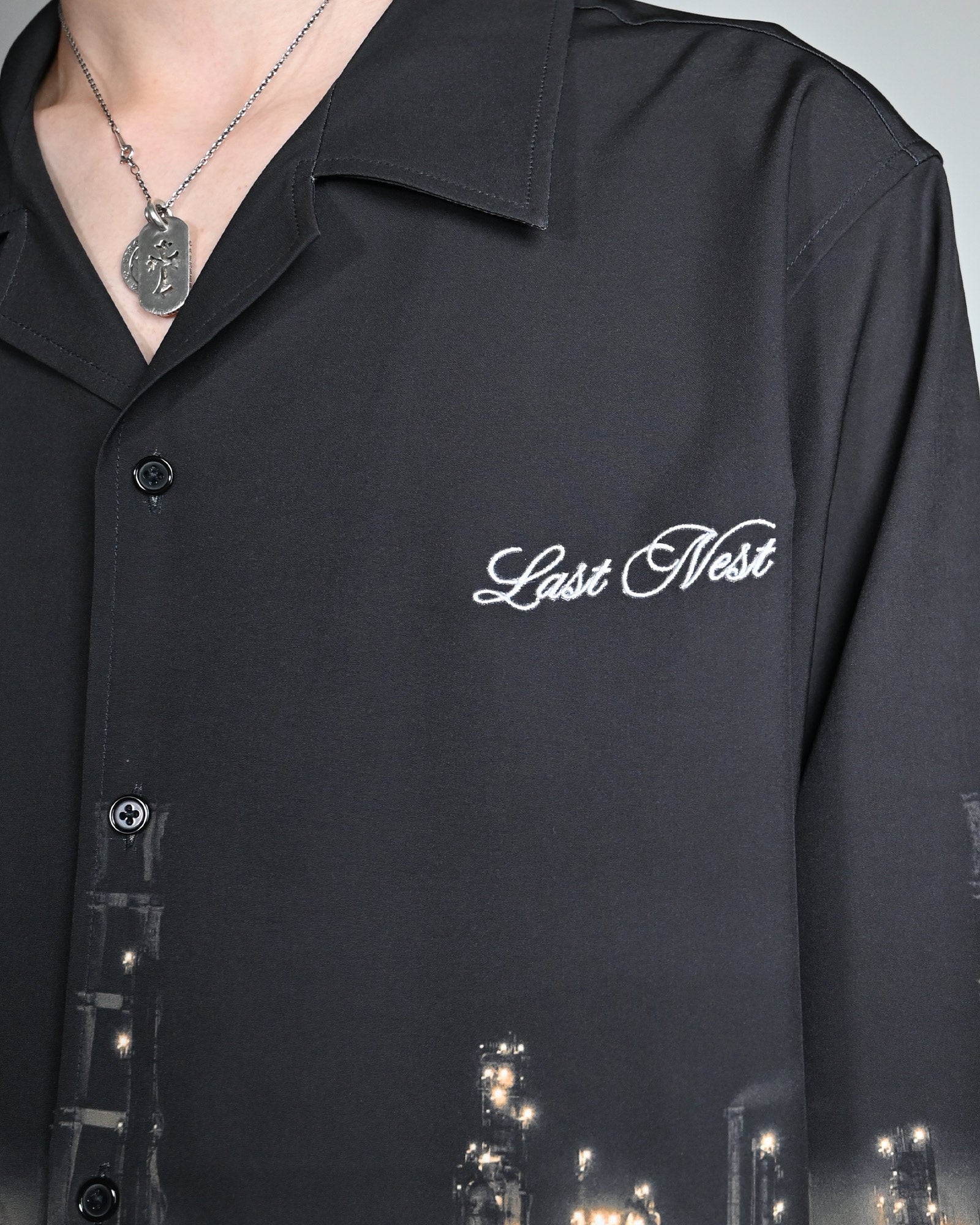 LAST NEST・ラストネスト - シャツ KAWASAKI FACTORY SHIRTS / BLACK