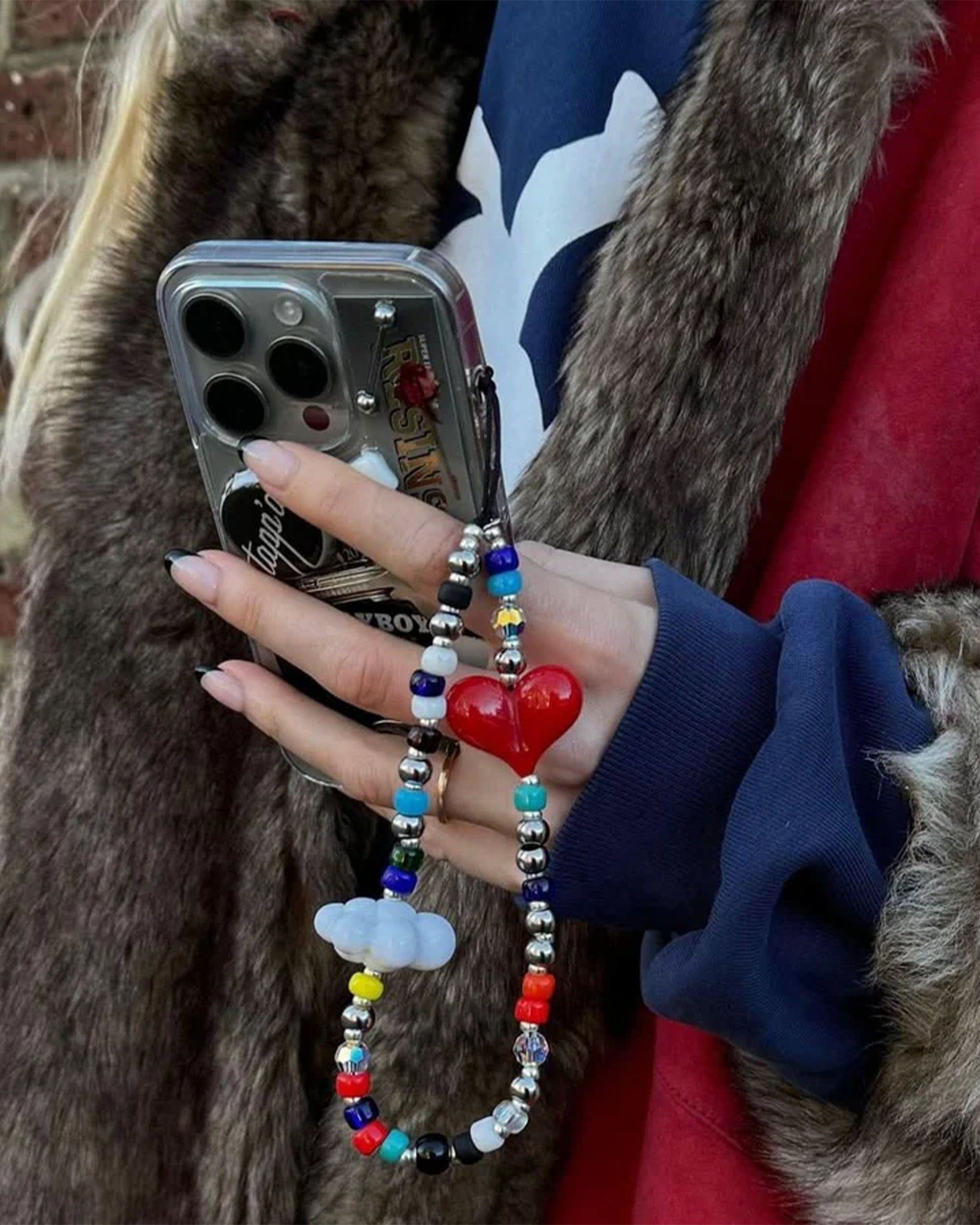 String Ting・ストリング ティング - スマホアクセサリー LOVE IN THE CLOUDS WRISTLET PHONE STRAP / MULTI
