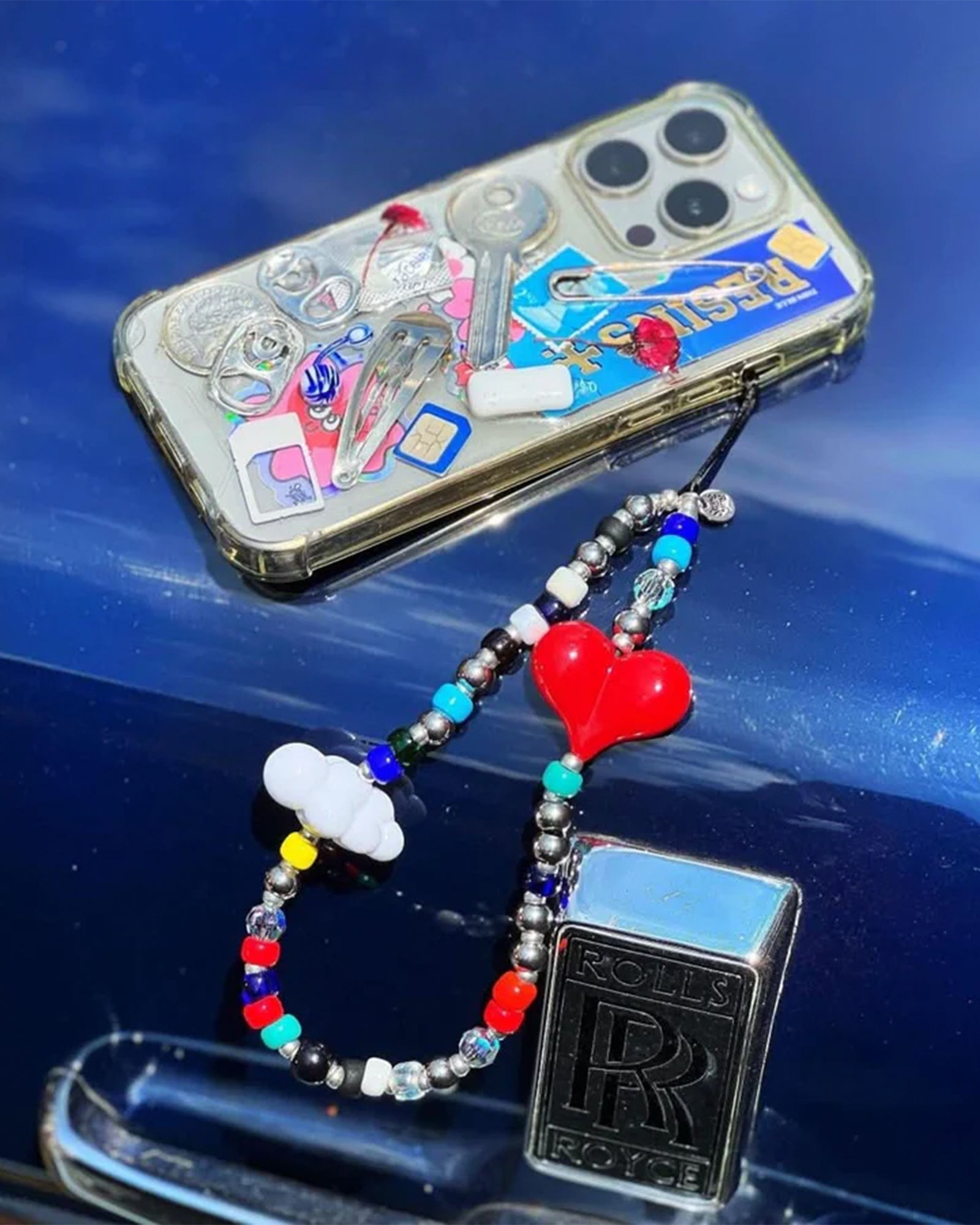 String Ting・ストリング ティング - スマホアクセサリー LOVE IN THE CLOUDS WRISTLET PHONE STRAP / MULTI