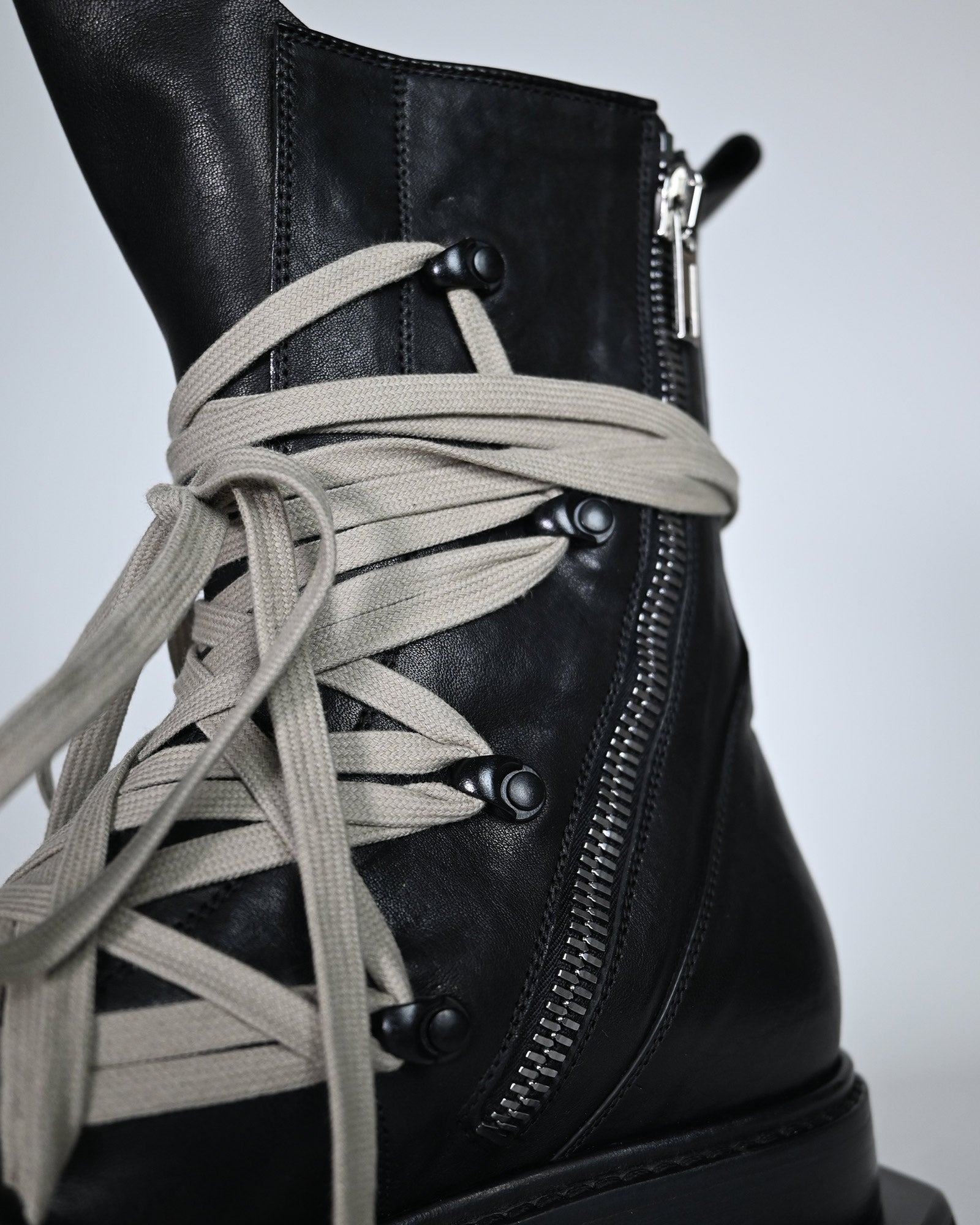 RICK OWENS・リック オウエンス - ブーツ MEGALACE TURBO CYCLOPS / BLACK