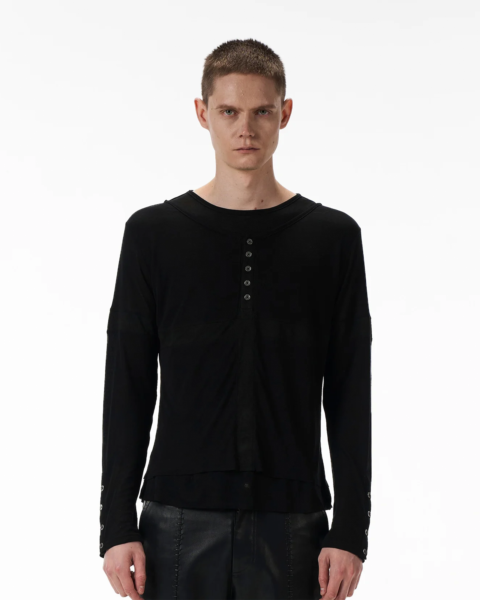 BIRTH OF ROYAL CHILD・バース・オブ・ロイヤル・チャイルド - L/S Tシャツ LAYERED LONG SLEEVE TEE / BLACK