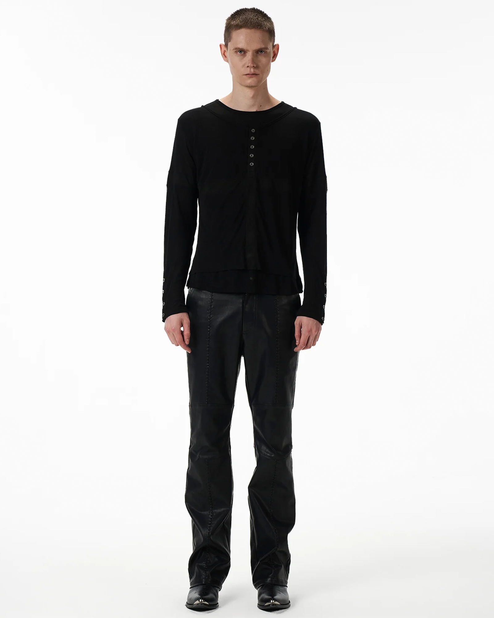 BIRTH OF ROYAL CHILD・バース・オブ・ロイヤル・チャイルド - L/S Tシャツ LAYERED LONG SLEEVE TEE / BLACK