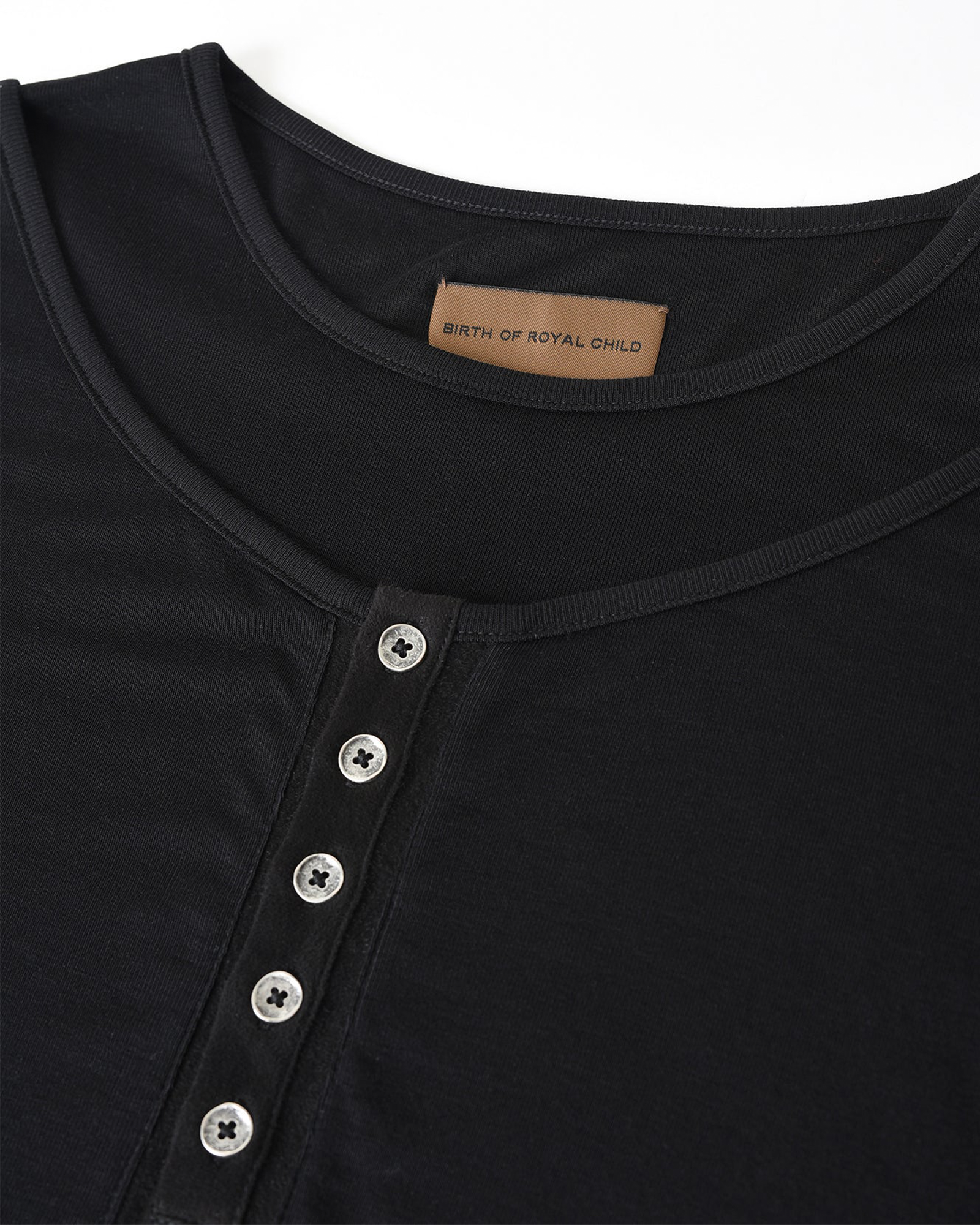 BIRTH OF ROYAL CHILD・バース・オブ・ロイヤル・チャイルド - L/S Tシャツ LAYERED LONG SLEEVE TEE / BLACK