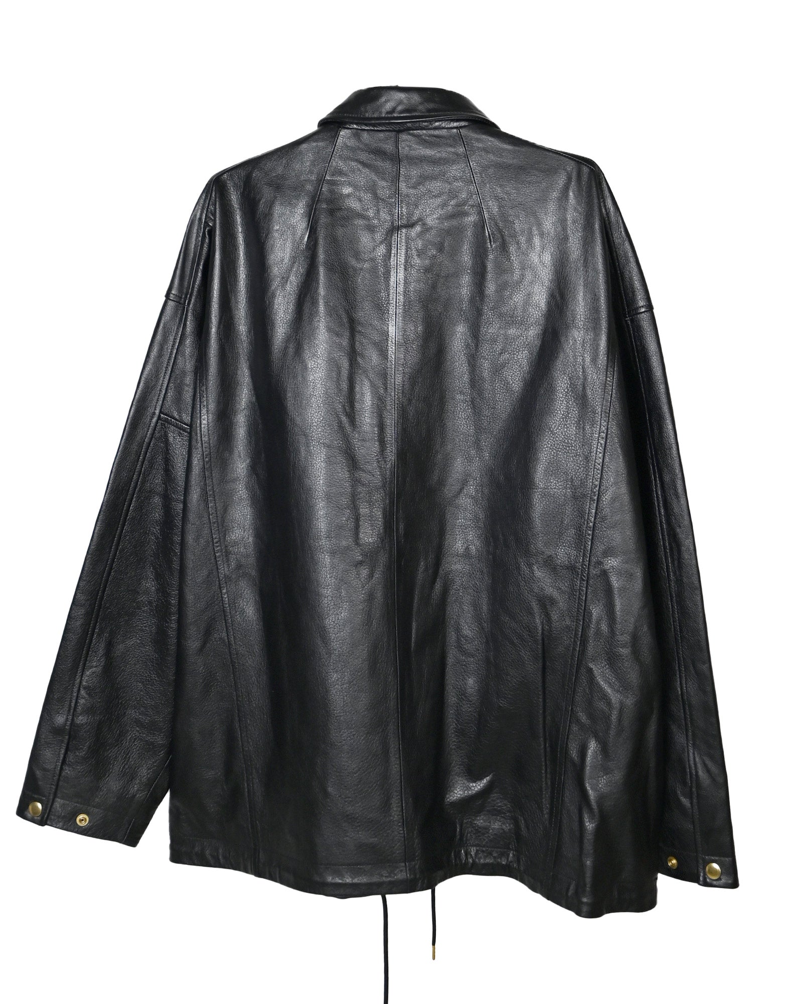 KAMIYA・Kamiya -  LEATHER COACH JACKET / BLACK