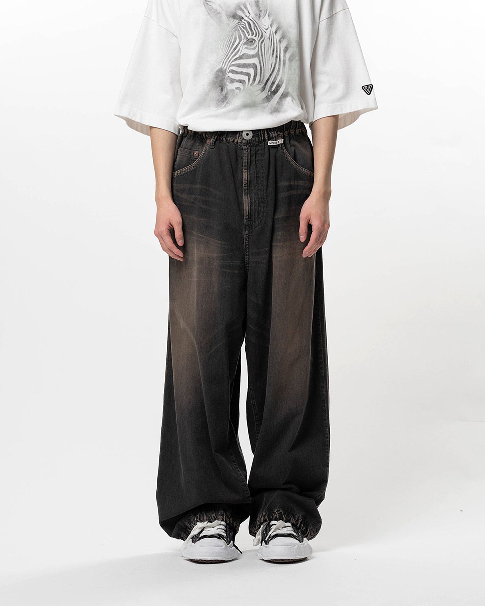 MIHARA YASUHIRO(ミハラヤスヒロ) 26SS LIGHT WIDE JEANS / BLACK