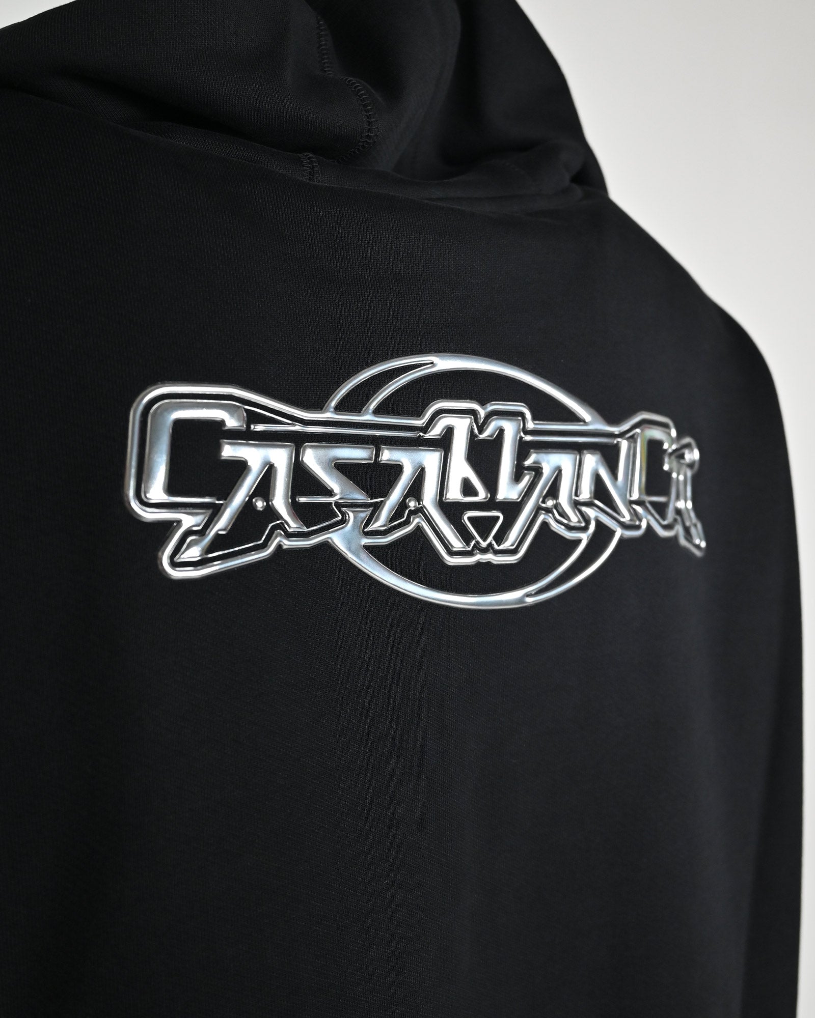 CASABLANCA・カサブランカ - パーカー・フーディ CASA CHROME FULL ZIP HOODIE / BLACK