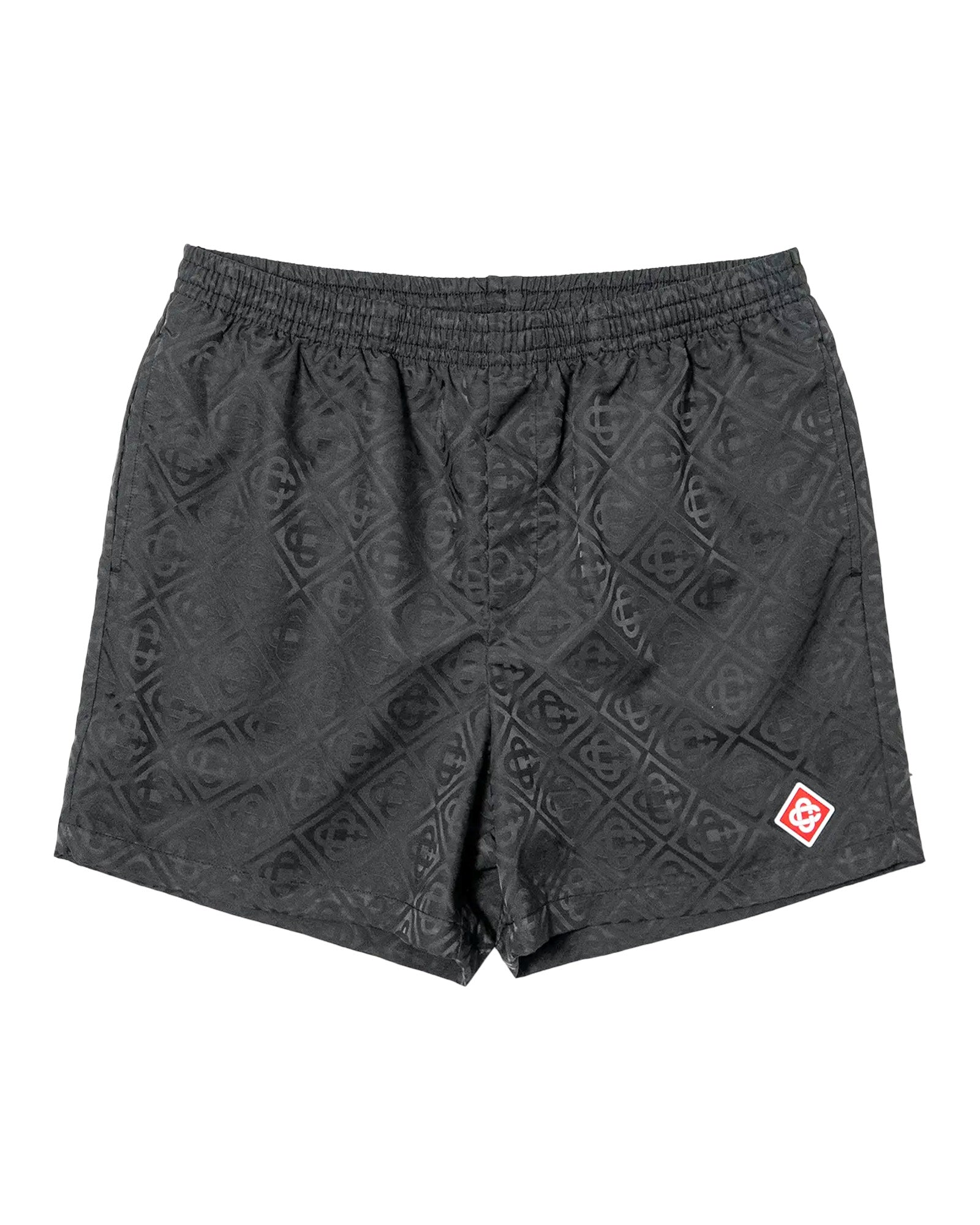 JACQUARD SWIM SHORTS /  BLACK