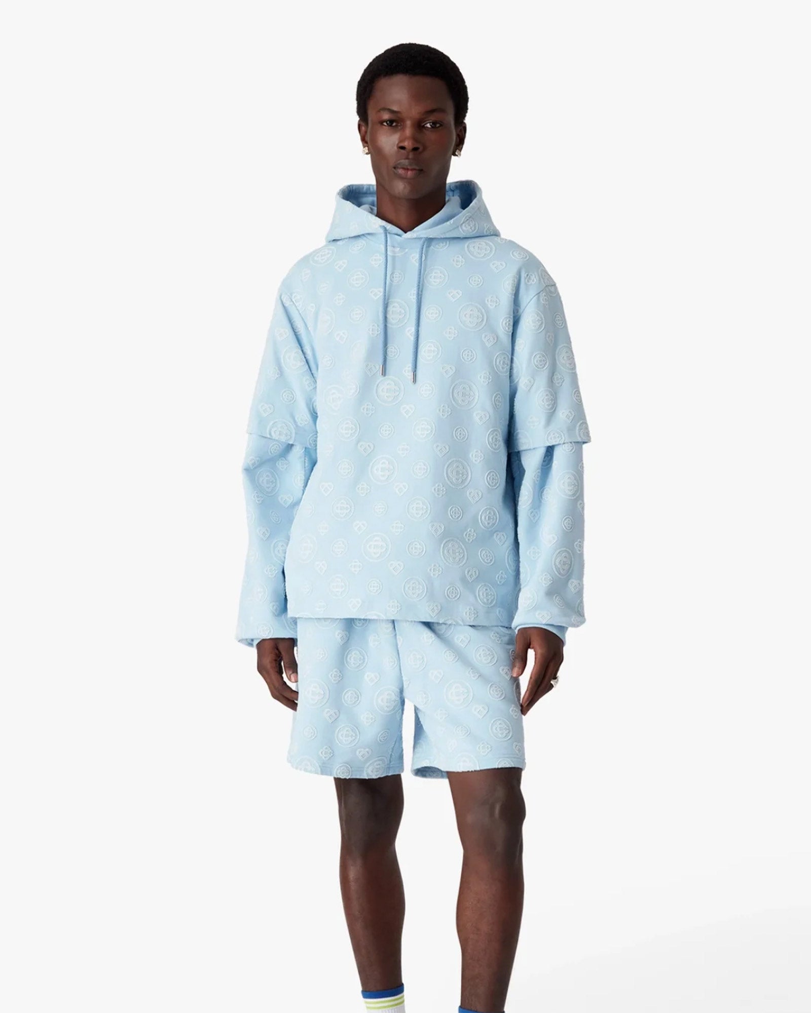 CASABLANCA(カサブランカ) ショーツ「 APPLIQUE MONOGRAM SWEATSHORT