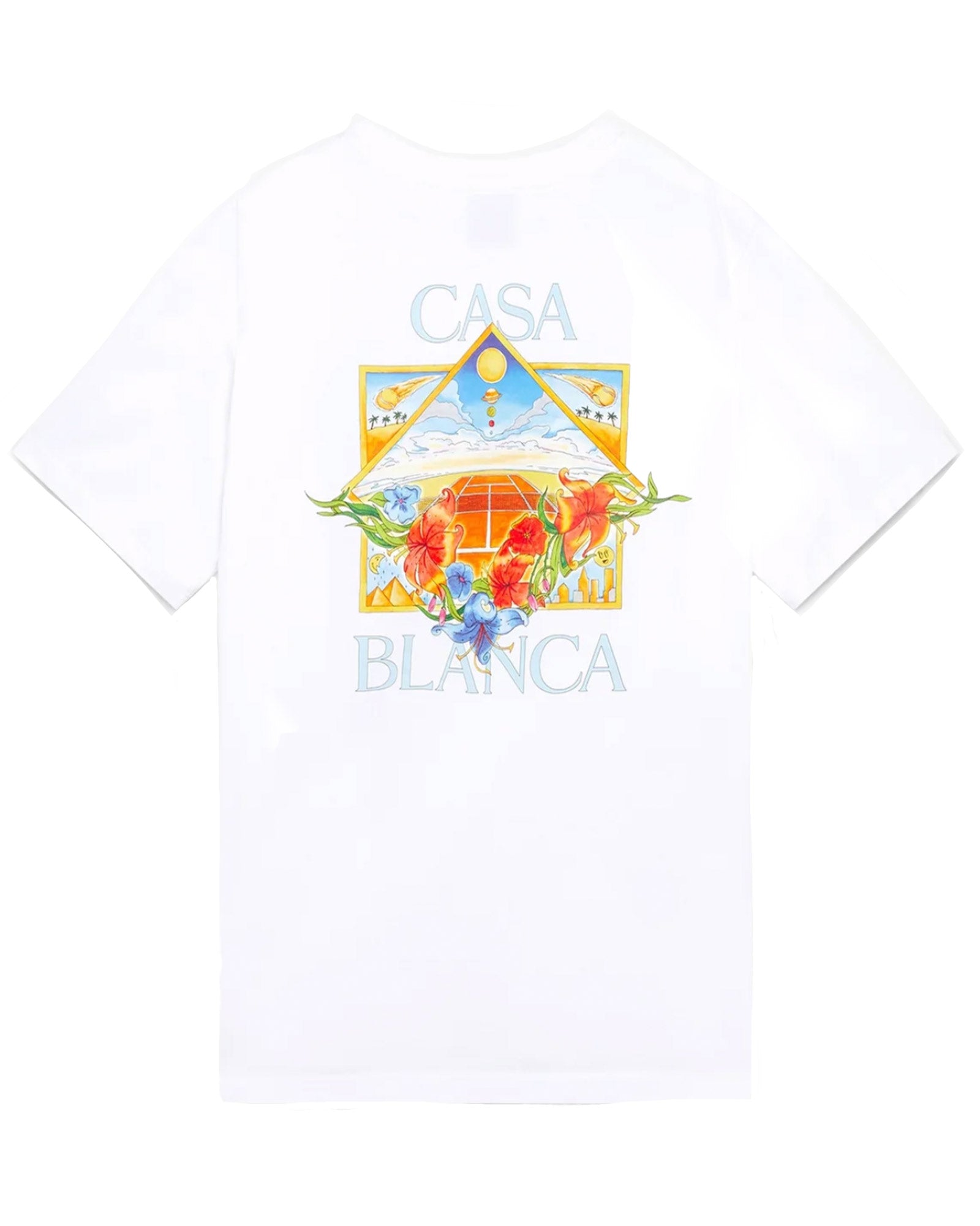 CASABLANCA・カサブランカ - Tシャツ・カットソー TENNIS LANDSCAPE CLASSIC T-SHIRT / WHITE
