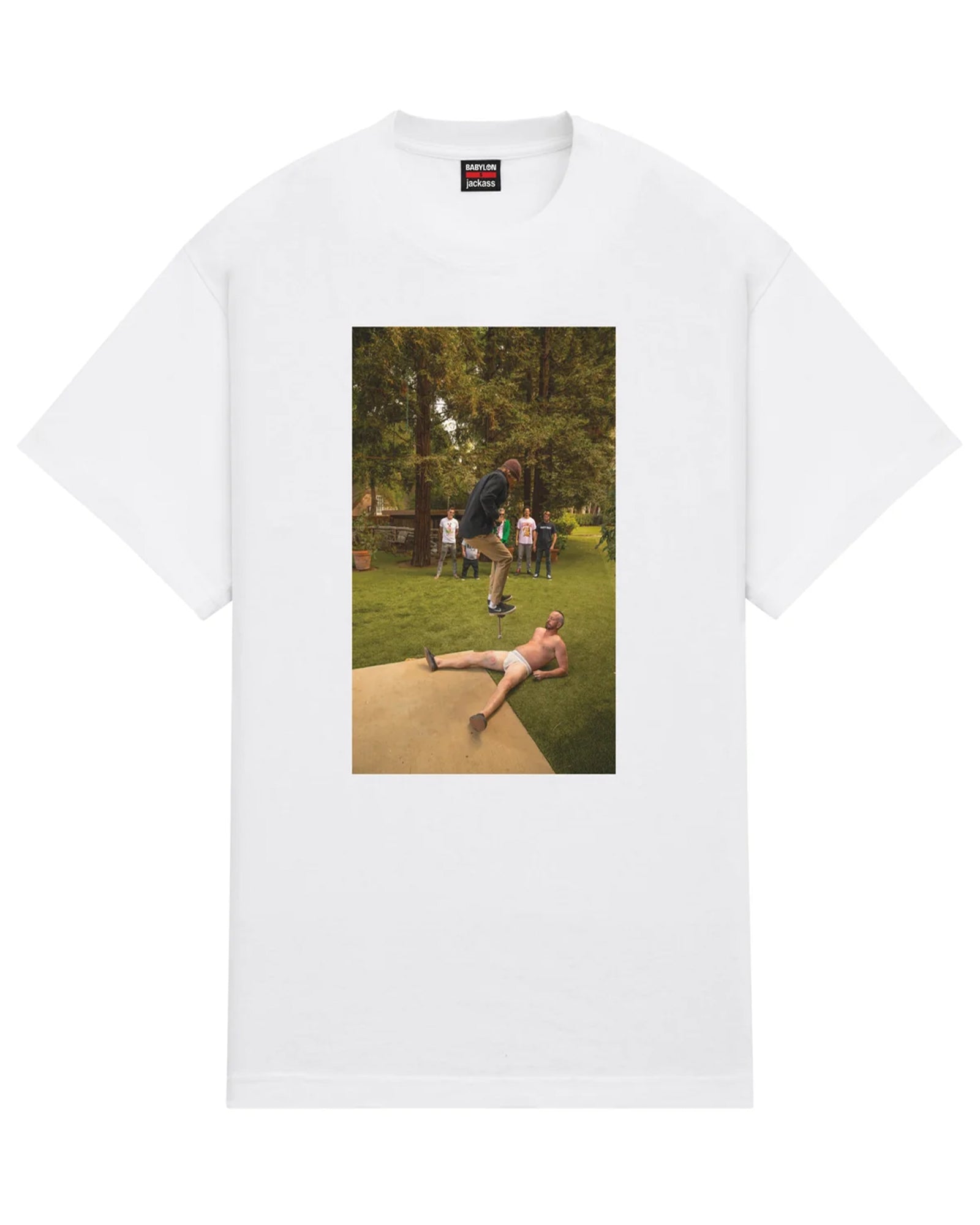 JACKASS x BABYLON - CUP TEST TEE / WHITE