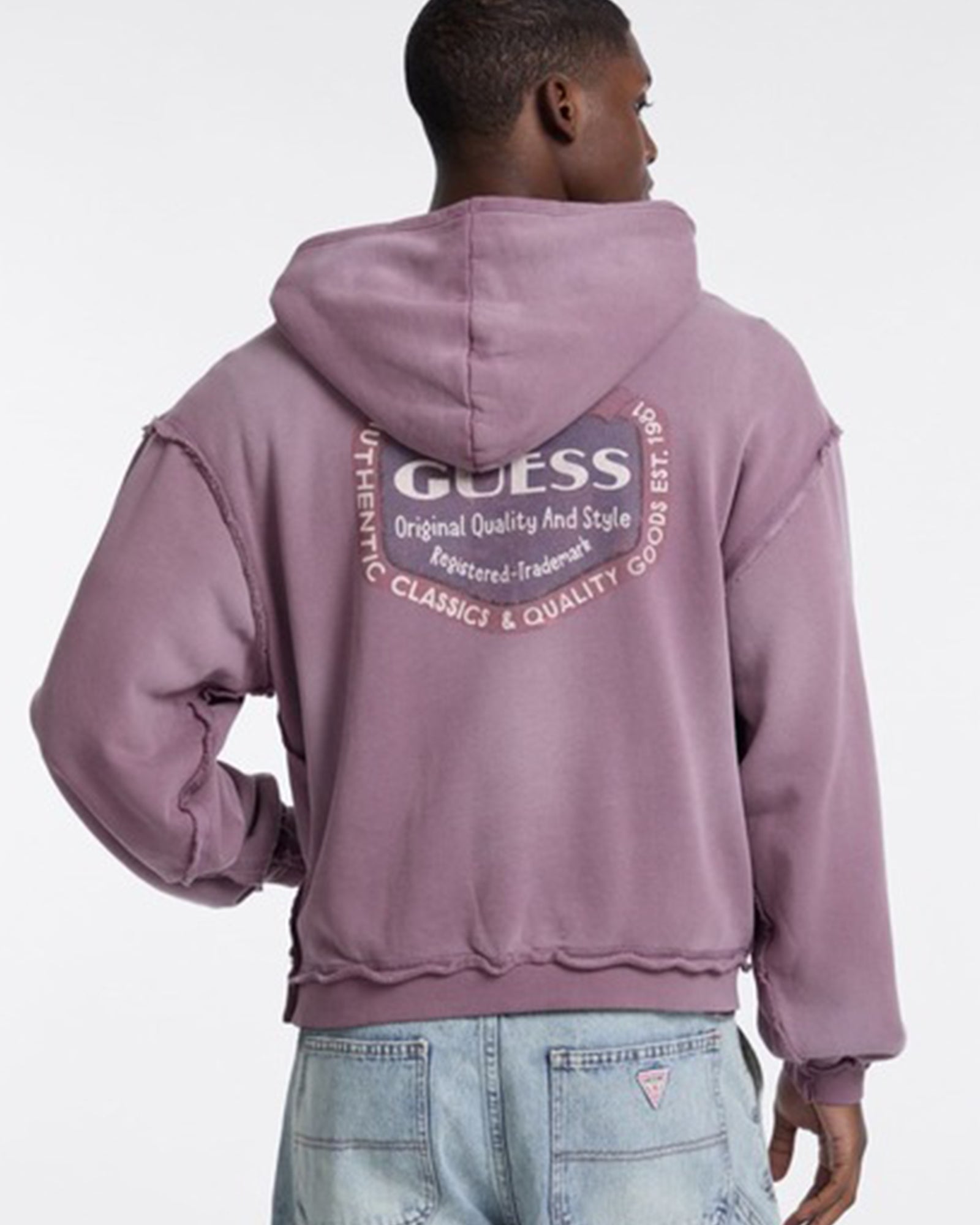 GUESS JEANS・ゲス ジーンズ - パーカー・フーディ GO GRAPHIC BOXY HOODIE / PURPLE