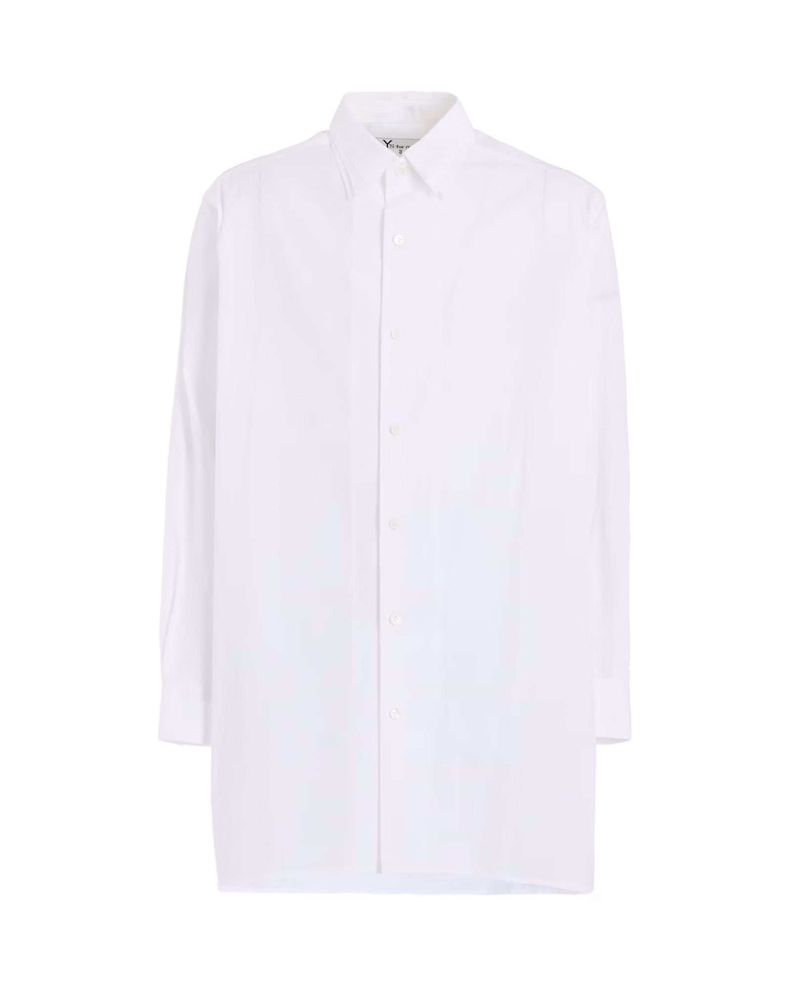 100/2 BROAD SHIRT WITH TRIPLE COLLAR / WHITE